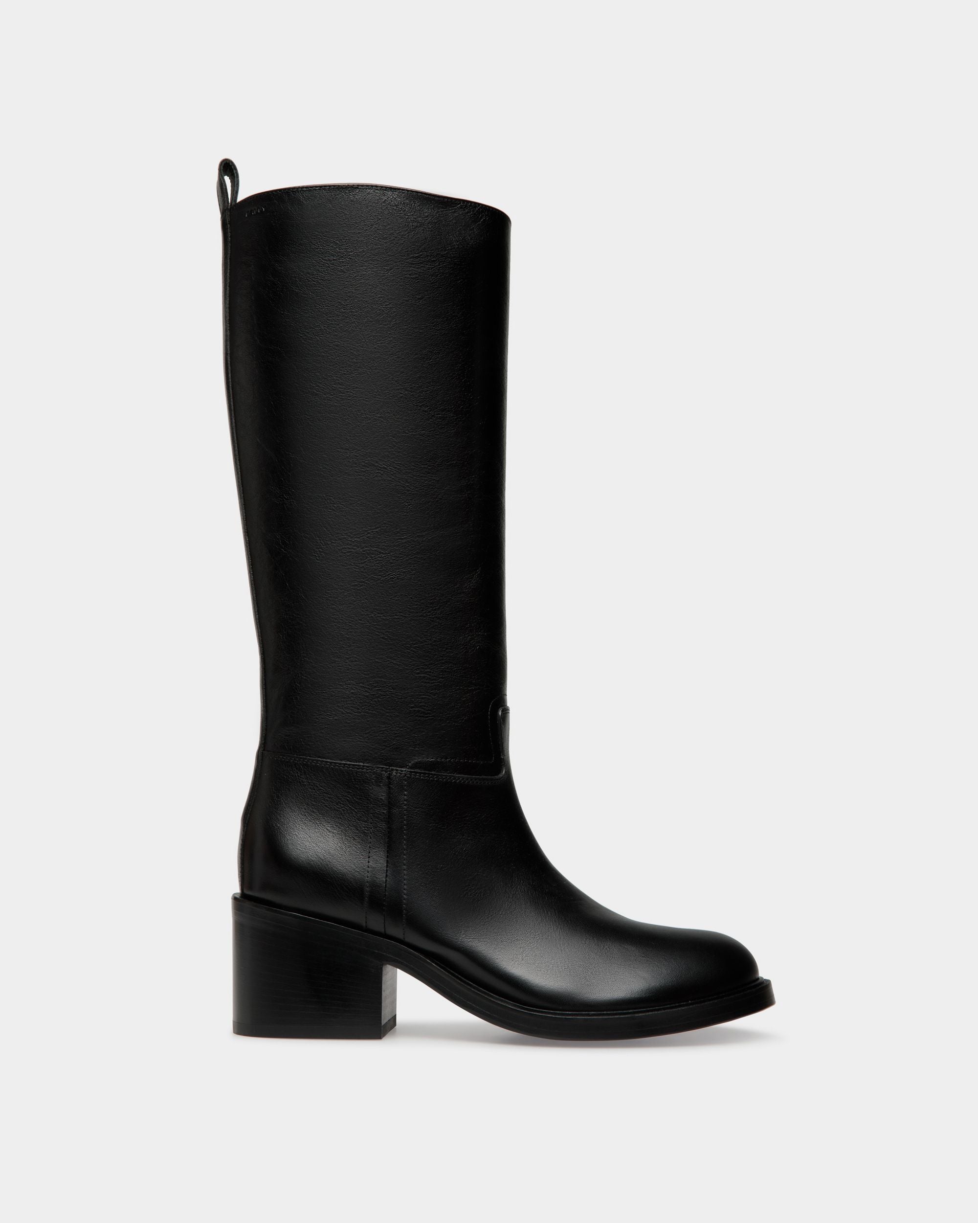 Peggy Stiefel Aus Leder In Schwarz - Damen - Bally - 01