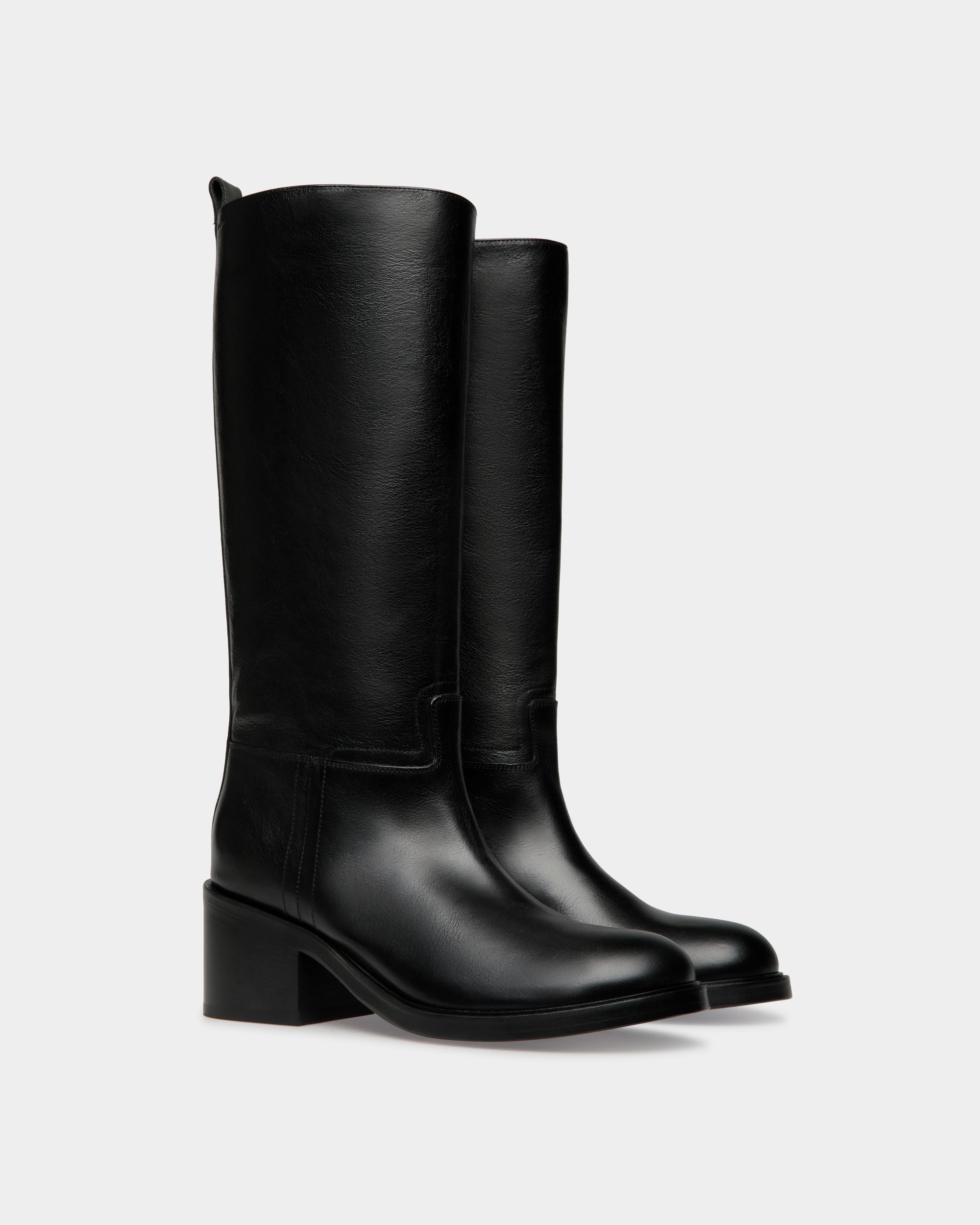 Peggy Stiefel Aus Leder In Schwarz - Damen - Bally - 03