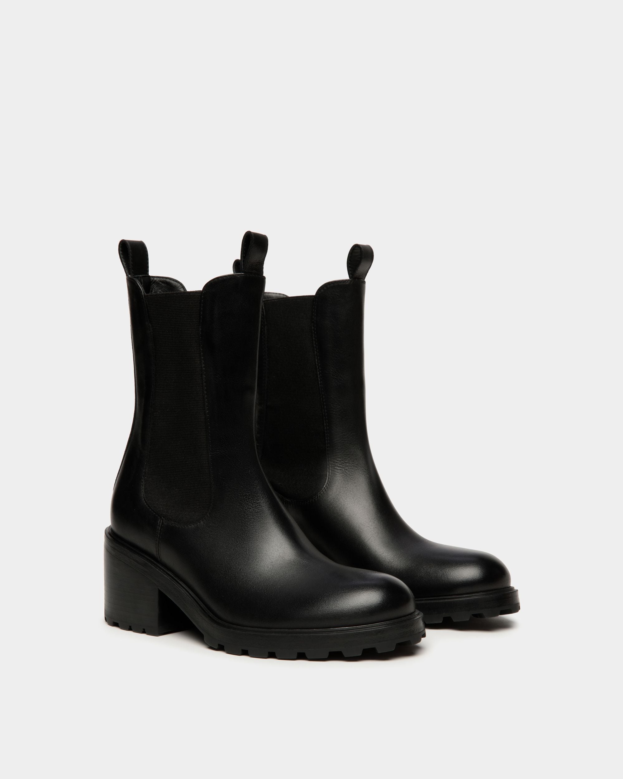 Gusto Stiefelette Aus Leder In Schwarz - Damen - Bally - 02