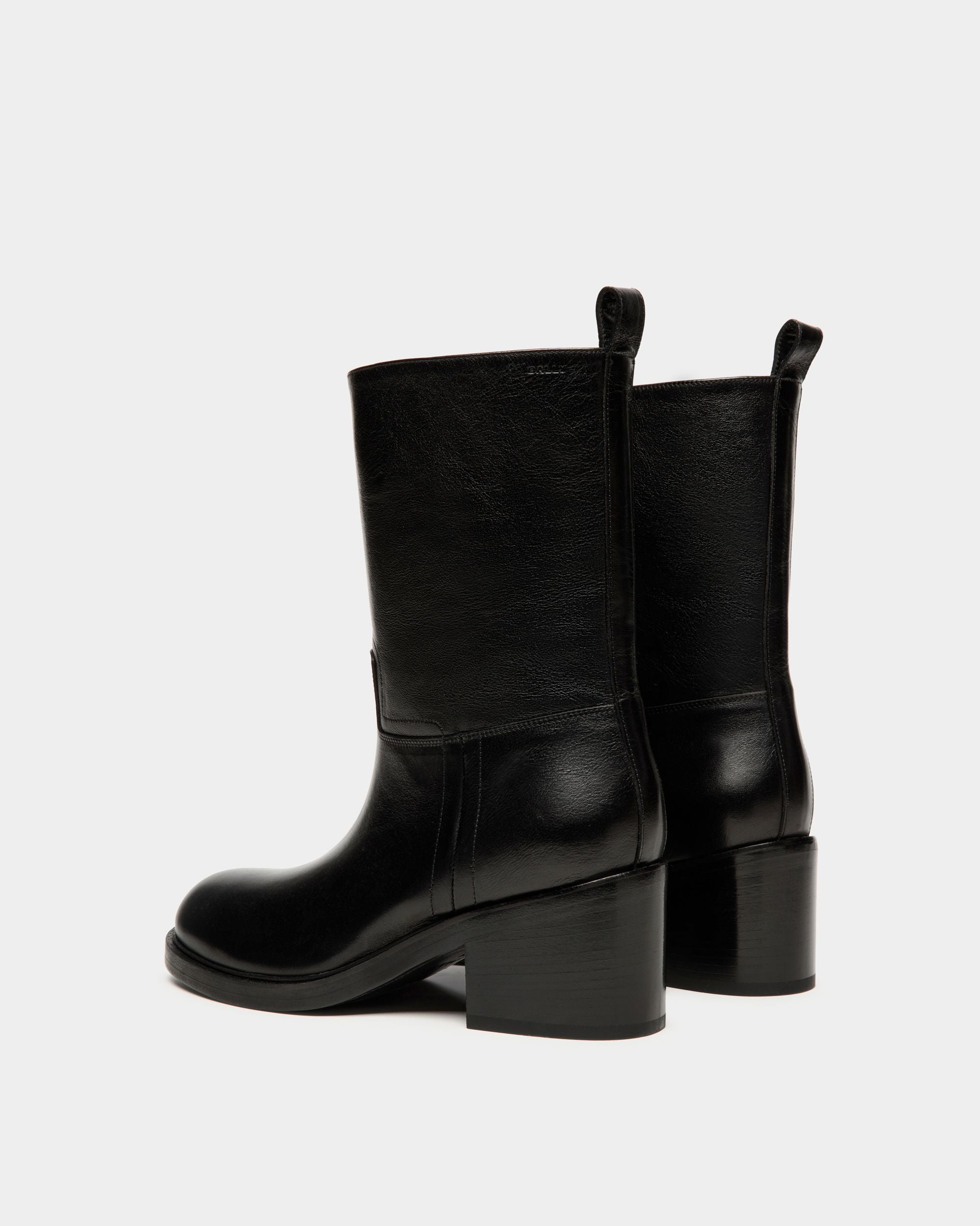 Peggy Stiefelette Aus Leder In Schwarz - Damen - Bally - 03