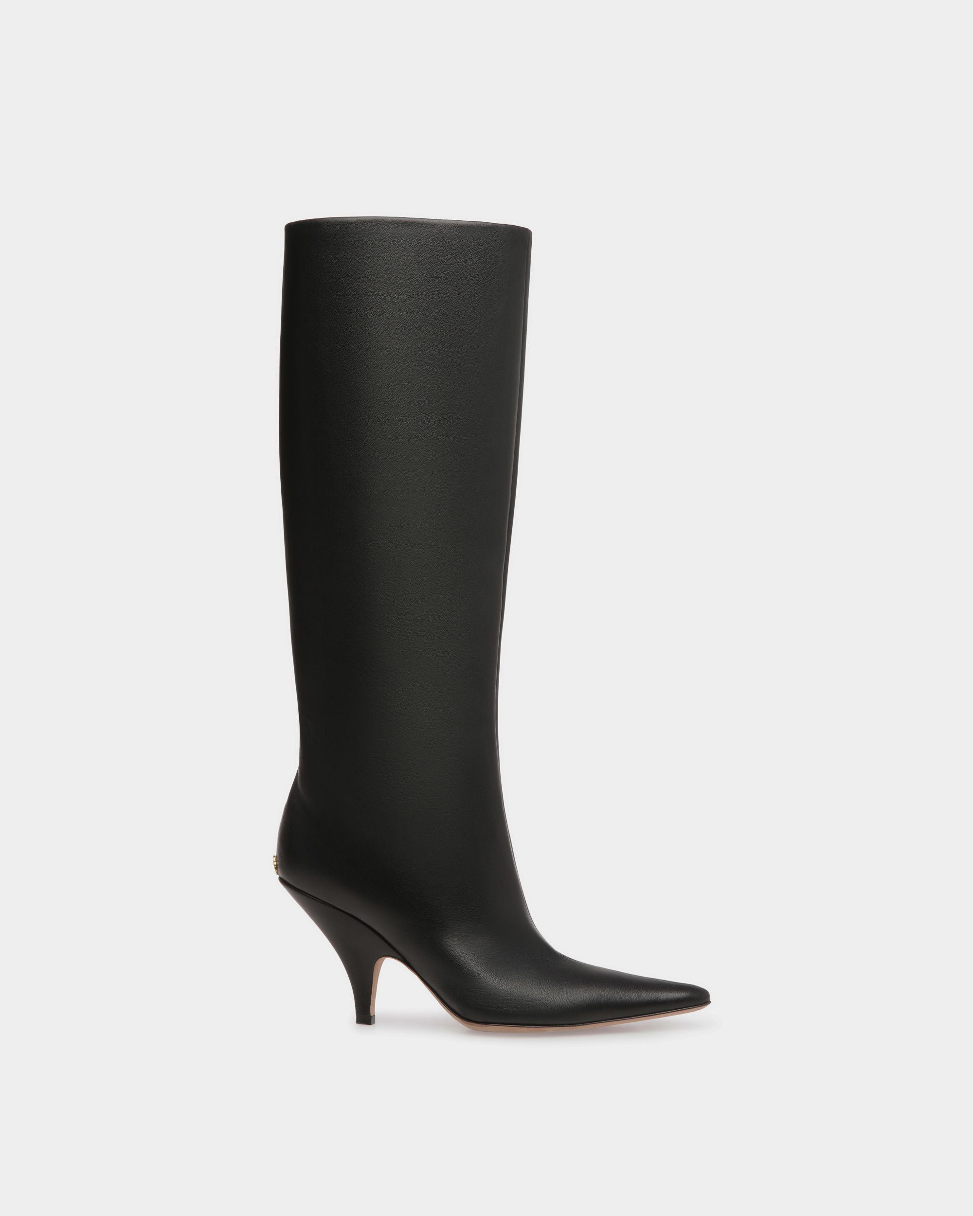 Katy Langschaftstiefel Aus Leder In Schwarz - Damen - Bally - 01
