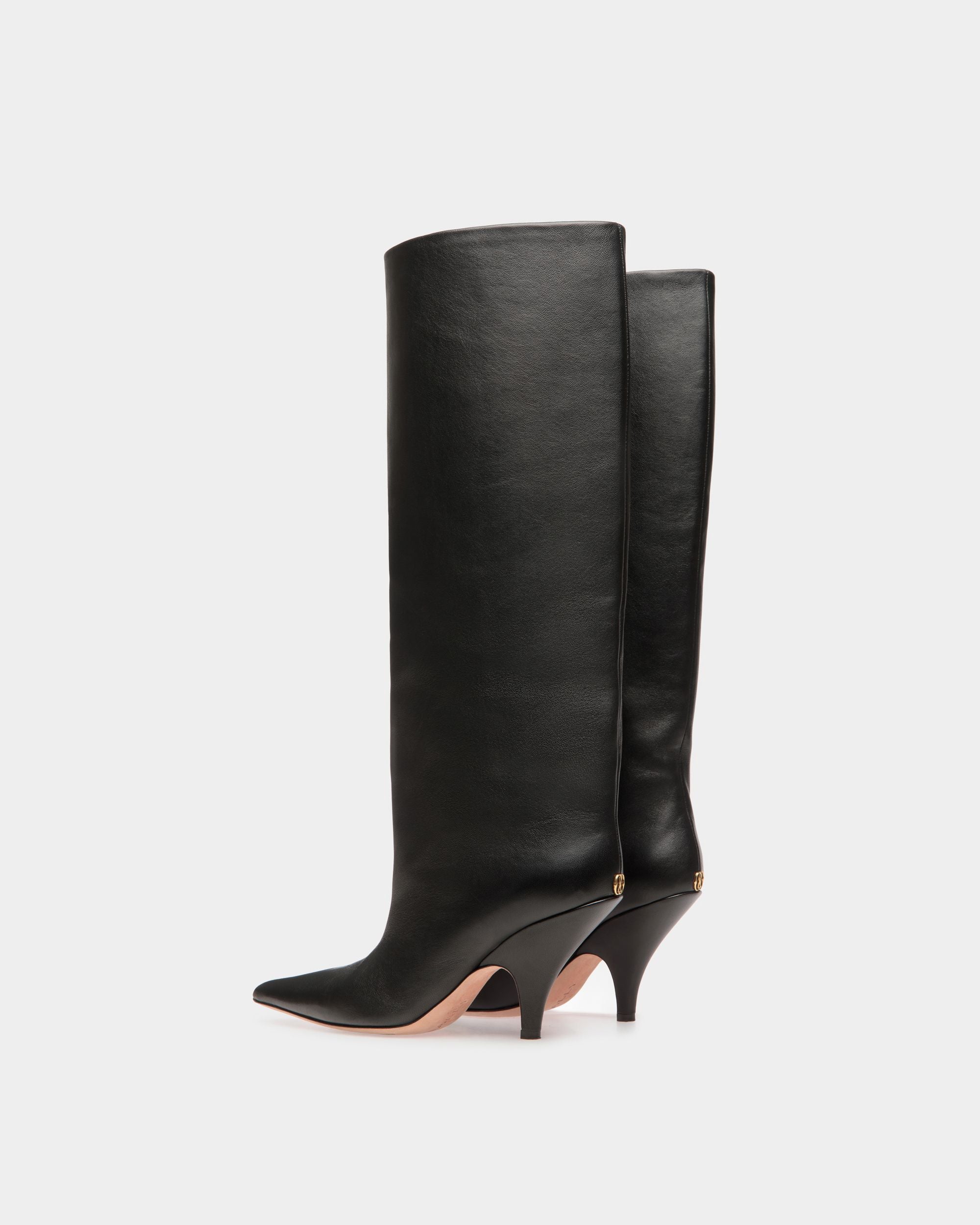 Katy Langschaftstiefel Aus Leder In Schwarz - Damen - Bally - 04