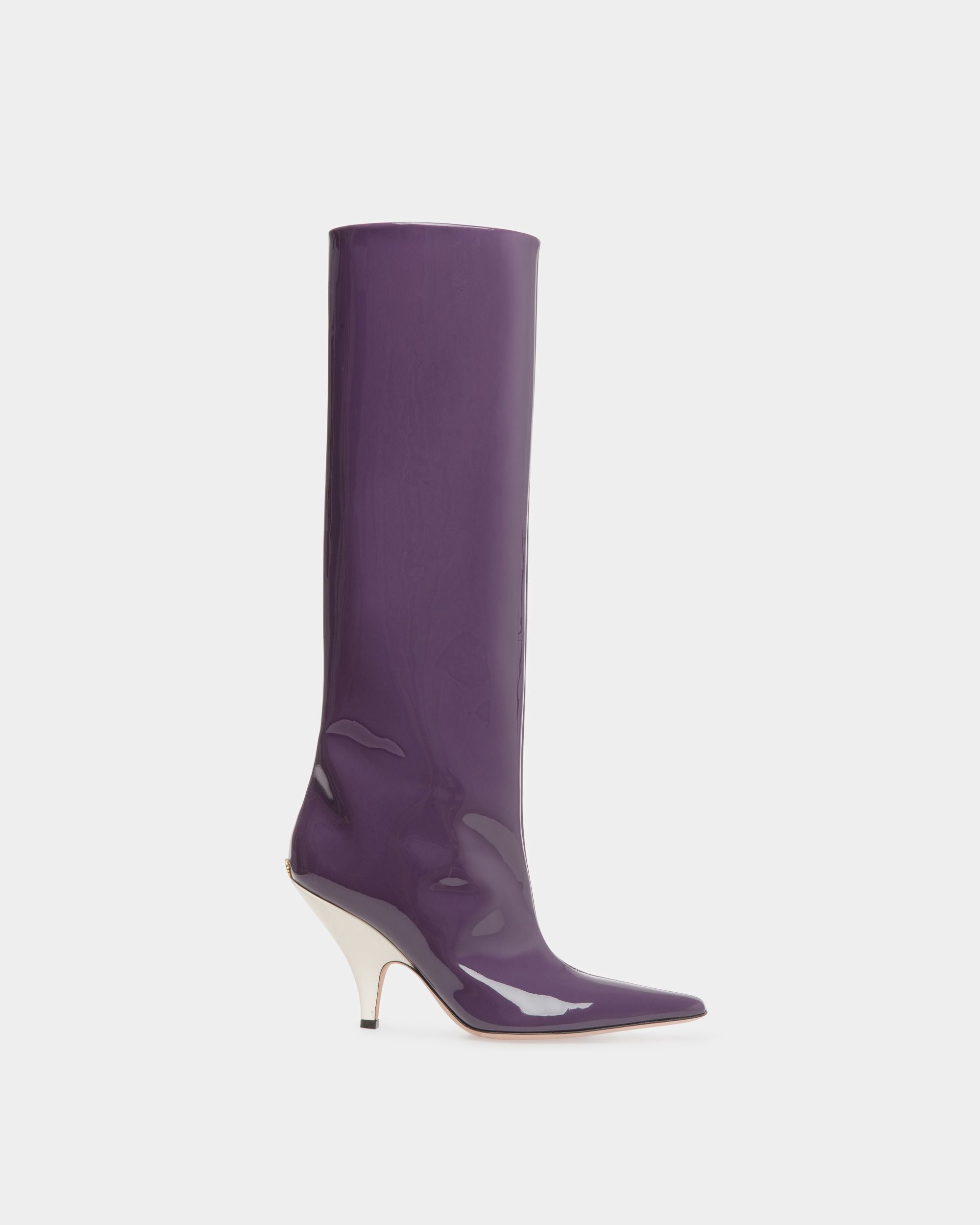 Katy Langschaftstiefel Aus Leder In Orchidee - Damen - Bally - 01