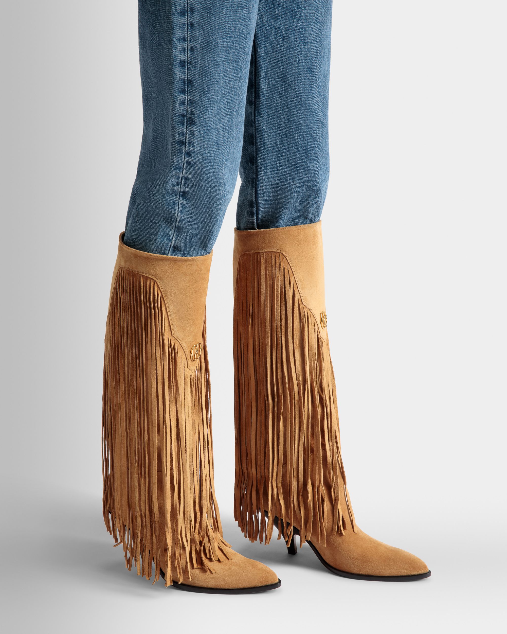 Laredo Langschaftstiefel Aus Leder In Desert - Damen - Bally - 02