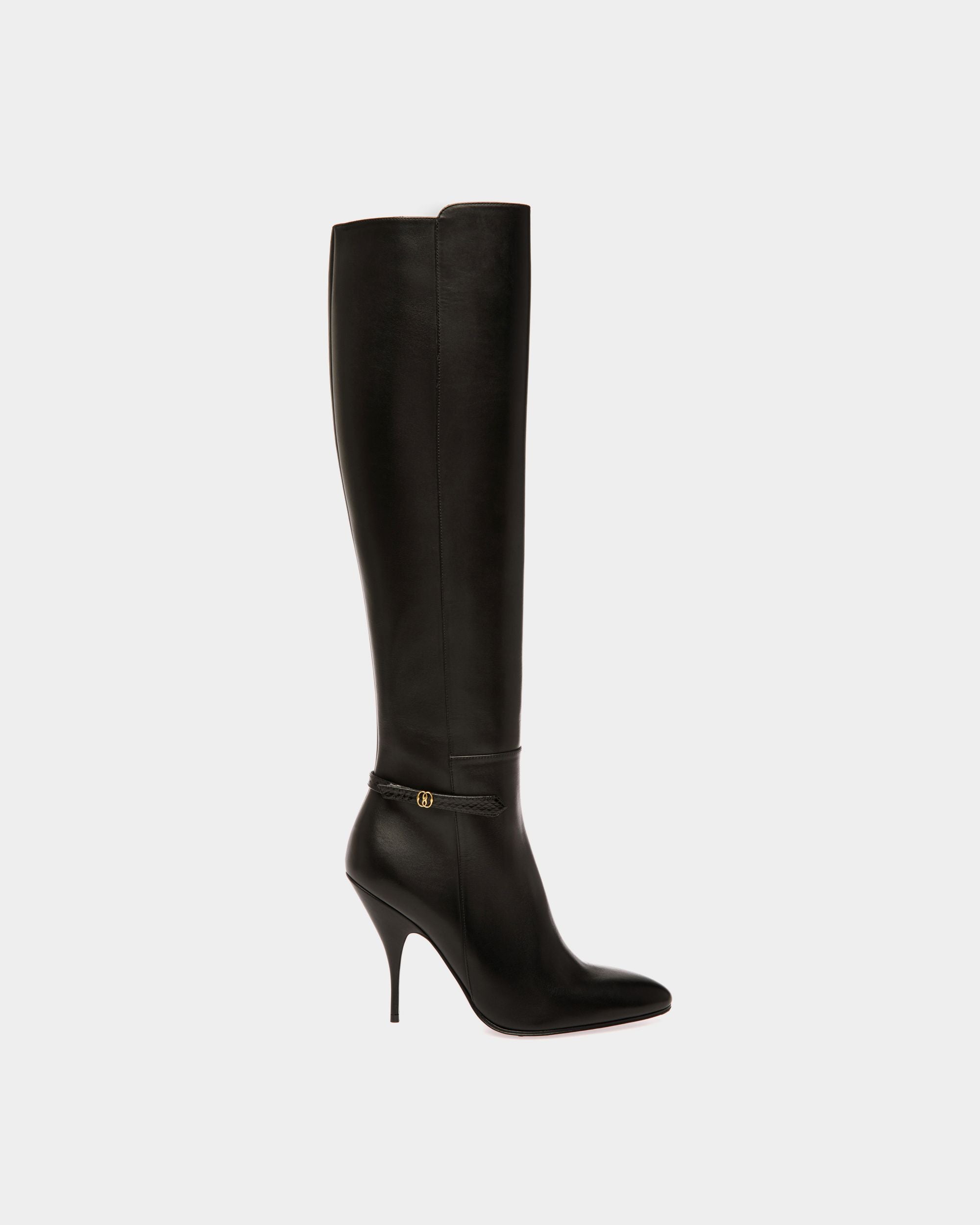 Paulina Stiefel Aus Leder In Schwarz - Damen - Bally - 01