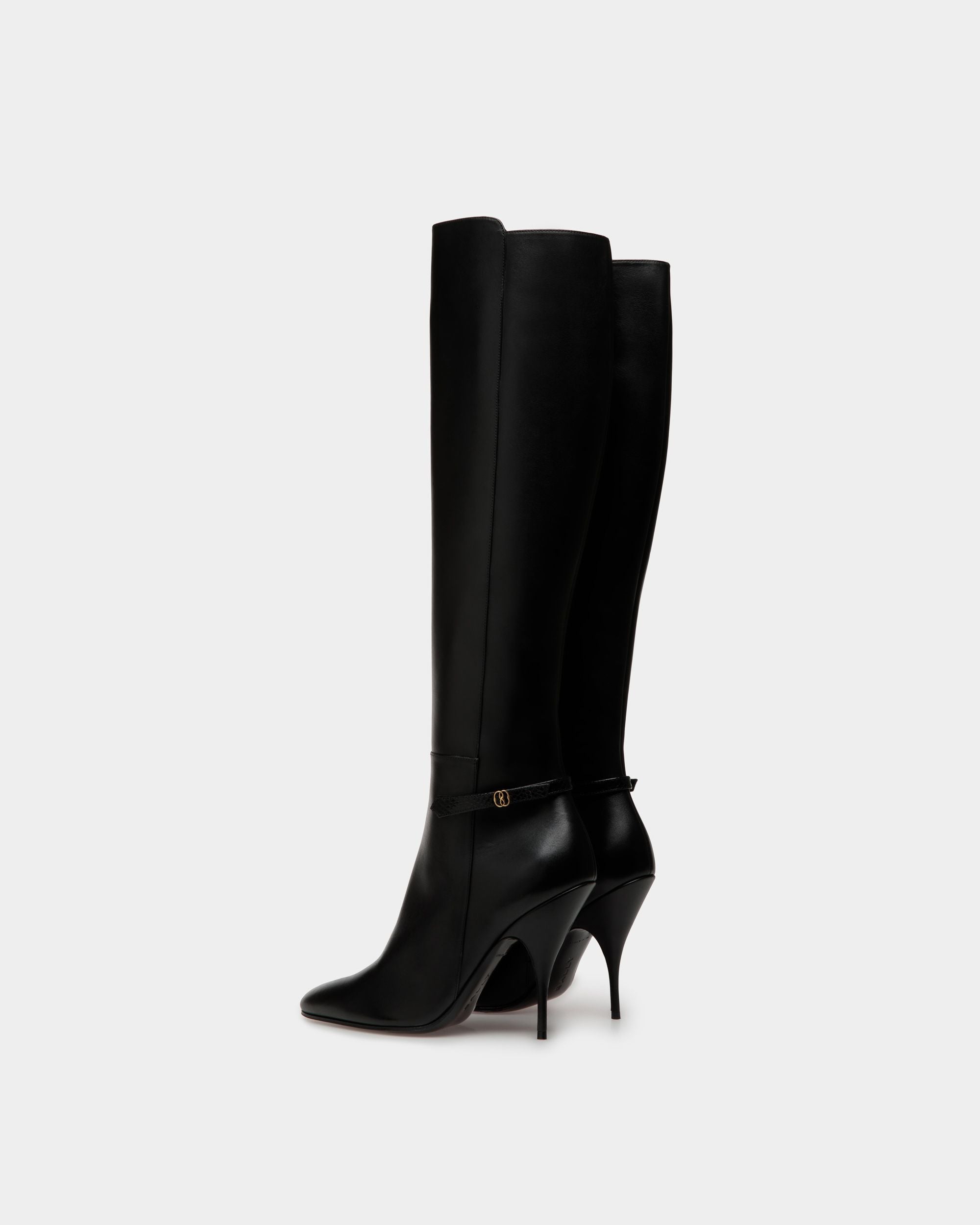Paulina Stiefel Aus Leder In Schwarz - Damen - Bally - 04