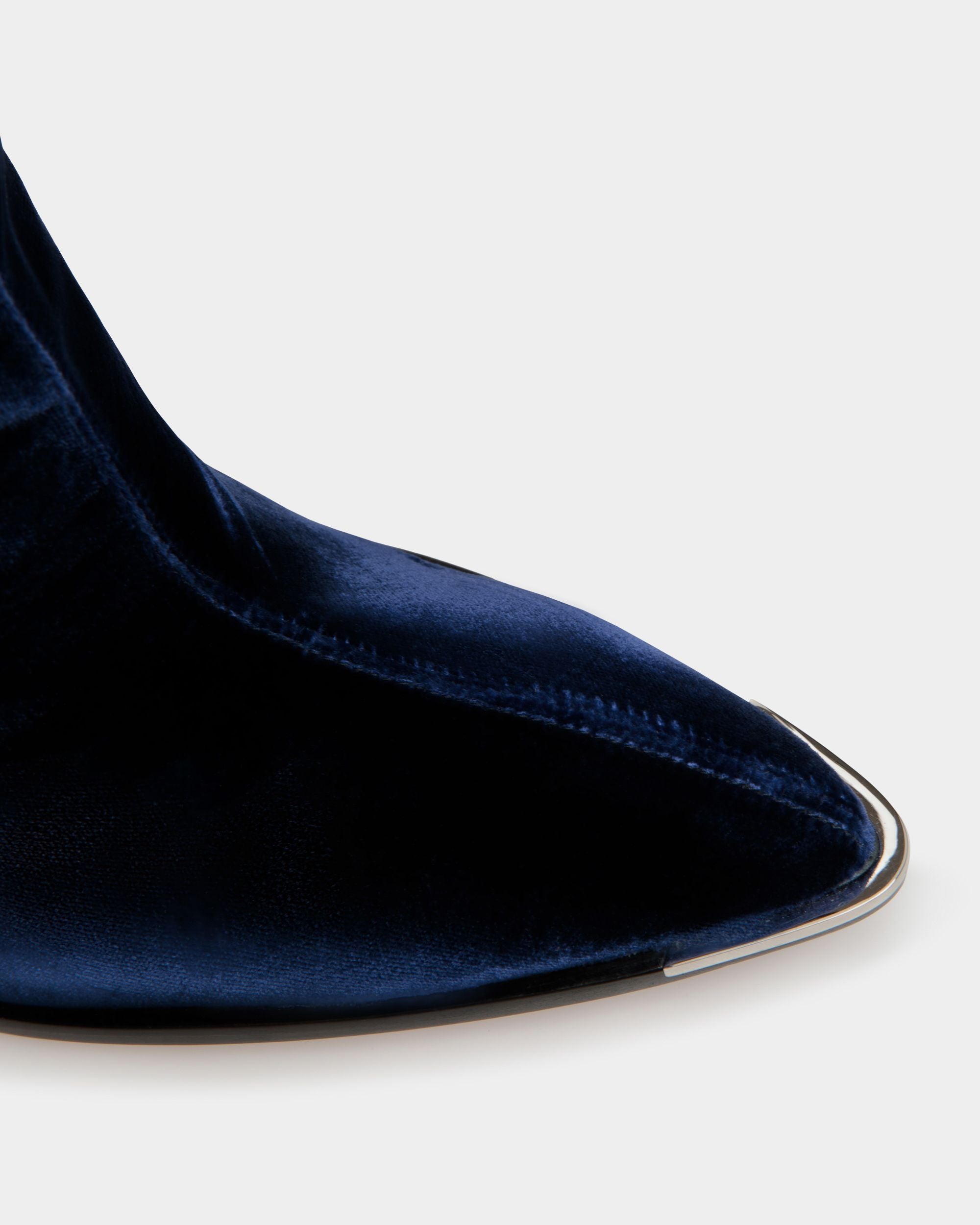 Hedy Stiefel Aus Marineblauem Samt - Damen - Bally - 05