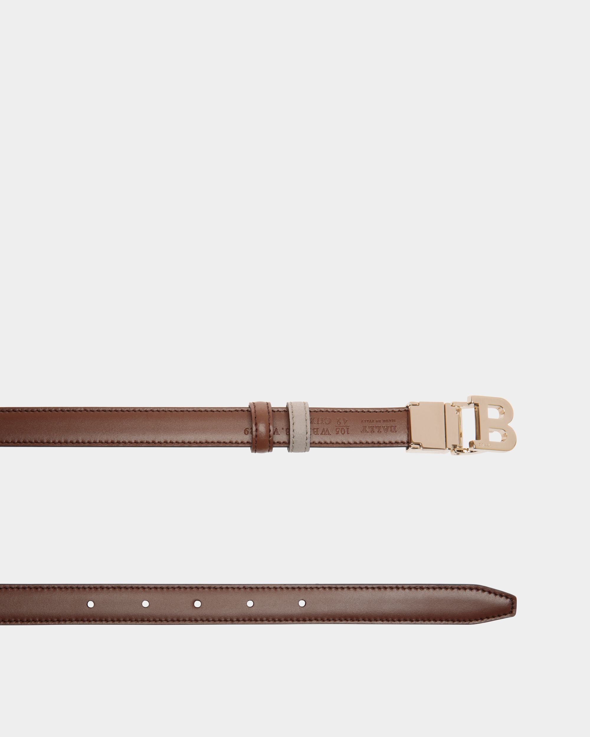 Adjustable-Reversible Belt In Multicolor Bovine Split - Damen - Bally - 02