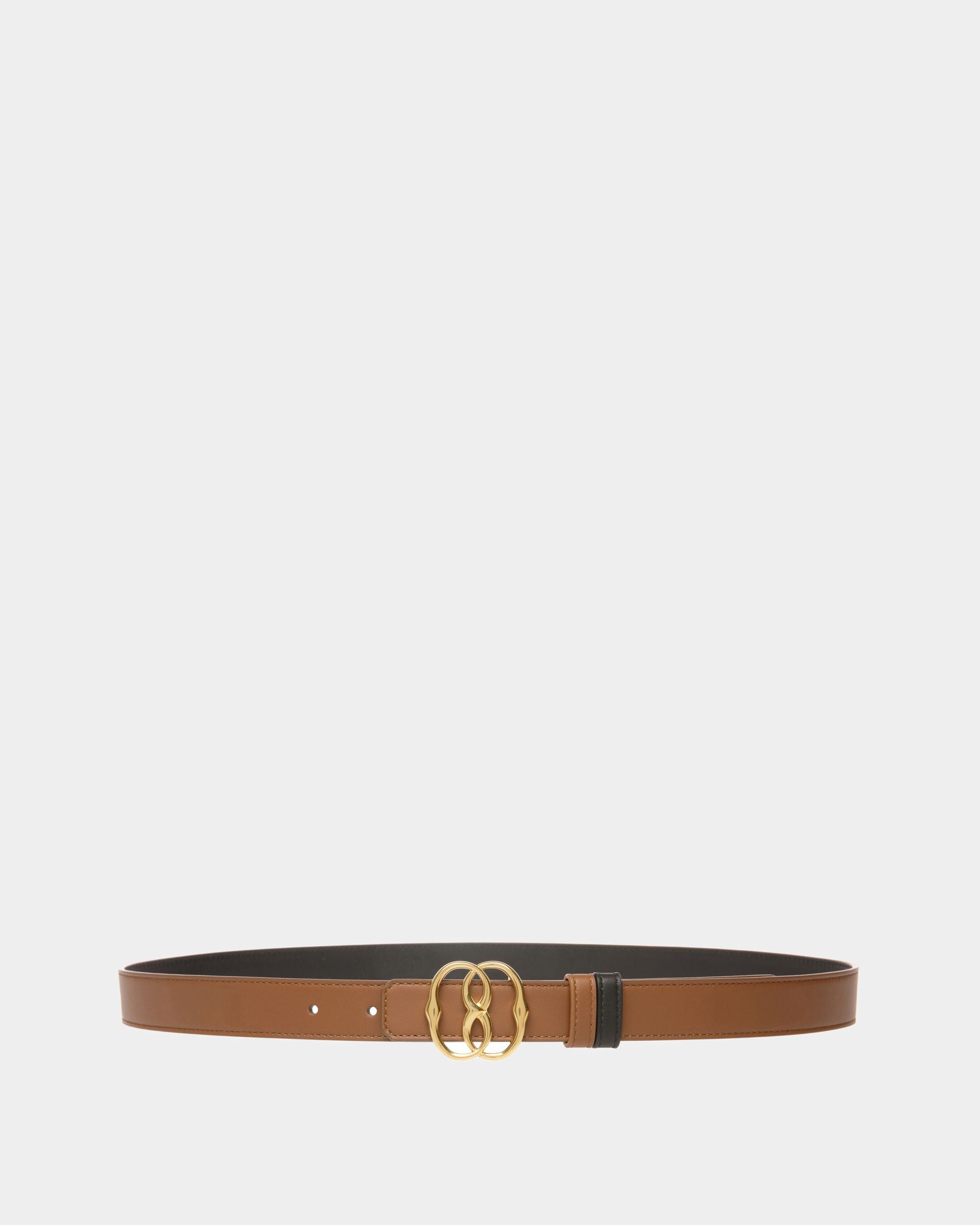 Emblem 25 Mm Gürtel Aus Braunem Leder - Damen - Bally - 01