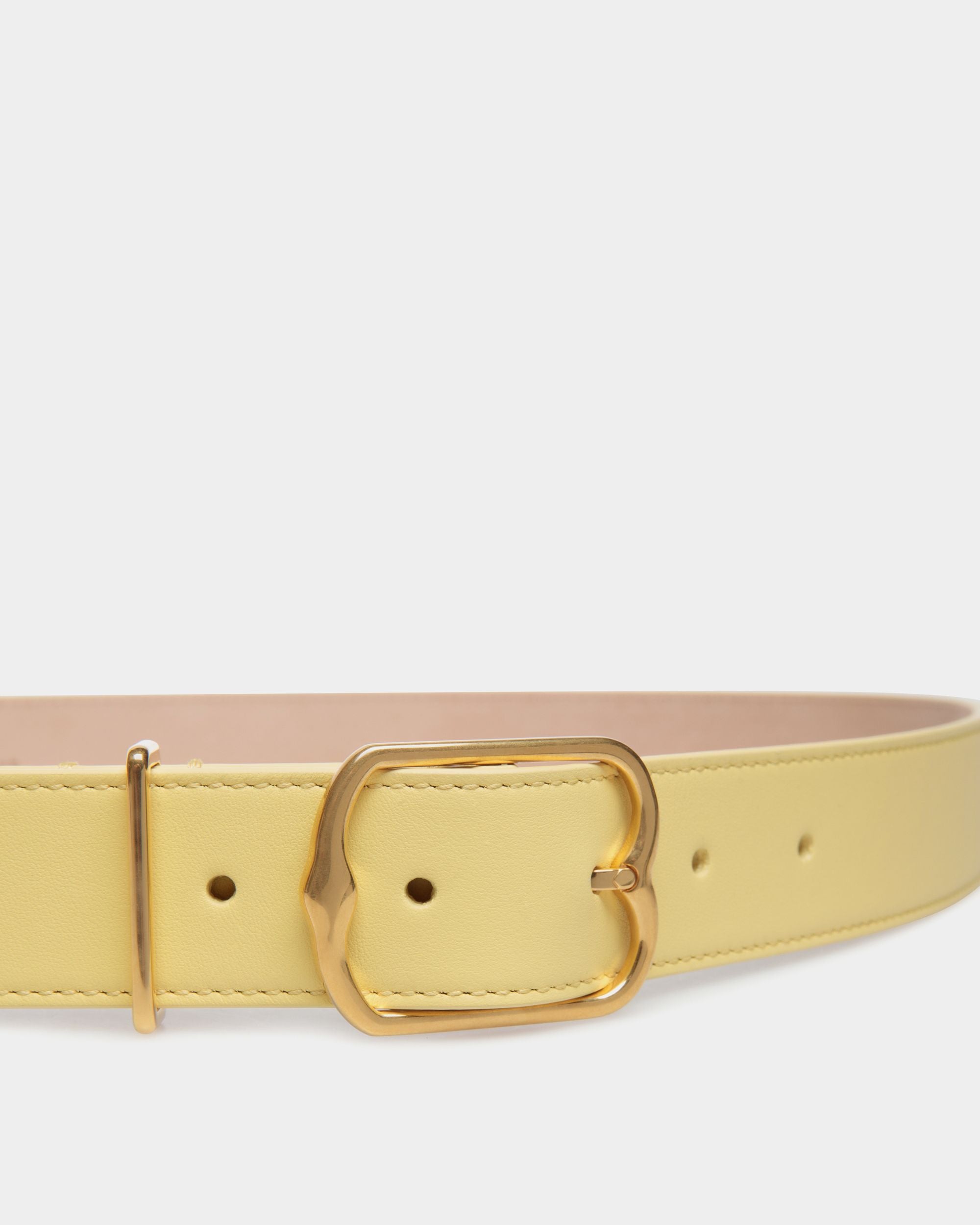 Emblem Fixed In White Leather - Damen - Bally - 03