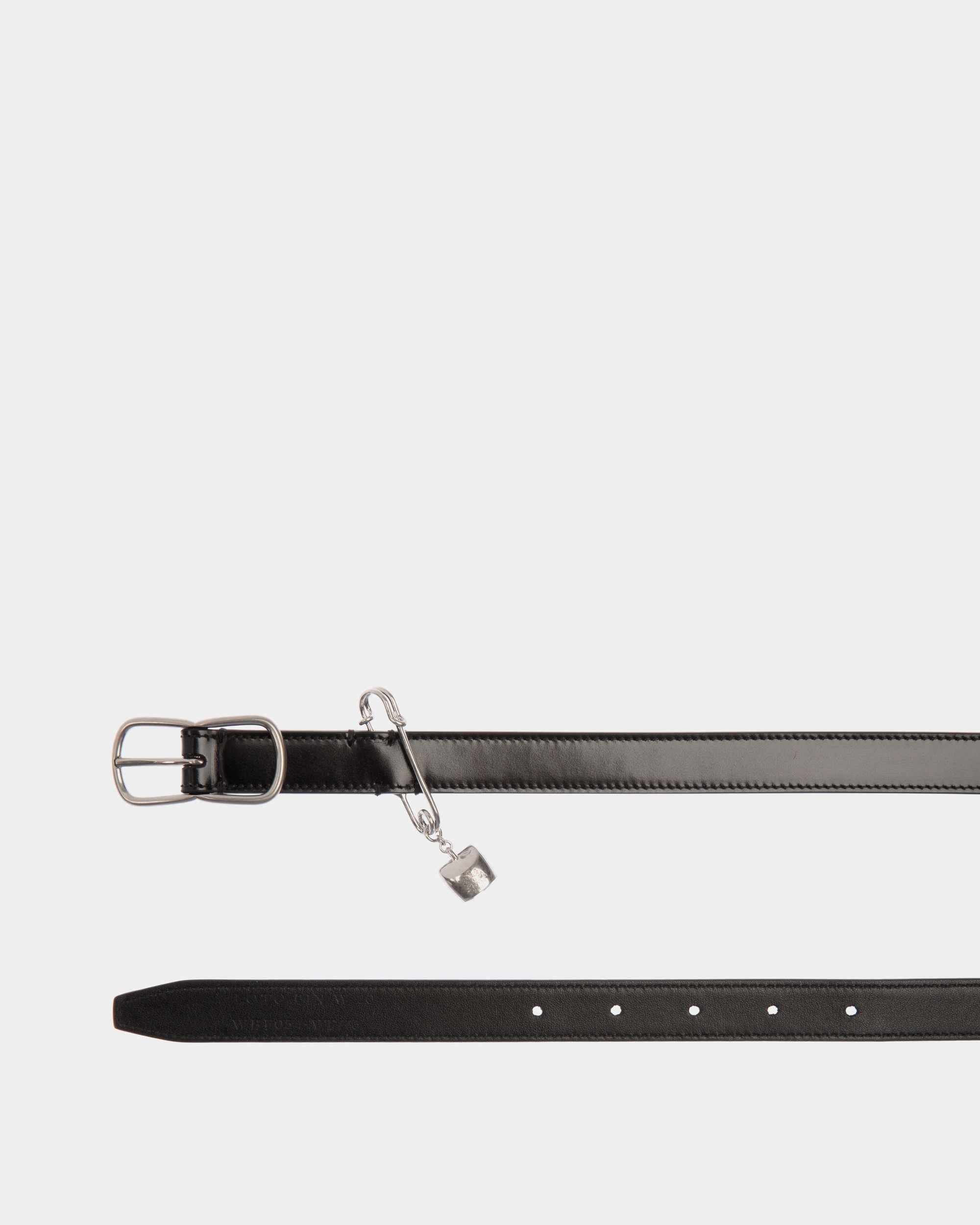 Gürtel Loto 20 mm Aus Gebürstetem Leder In Schwarz - Damen - Bally - 02