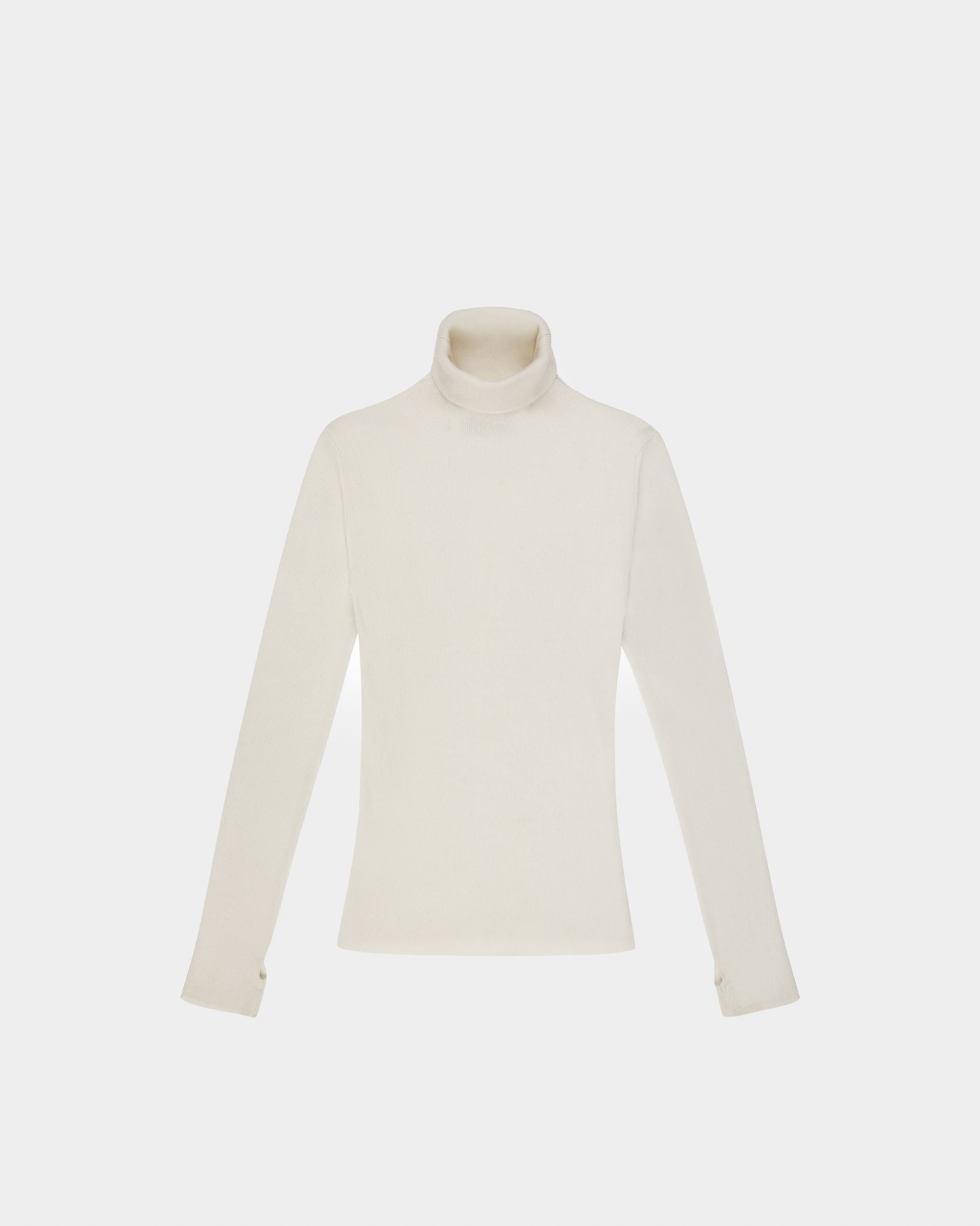 Kaschmirpullover Kaschmir-Rollkragenpullover In Elfenbein - Damen - Bally - 01