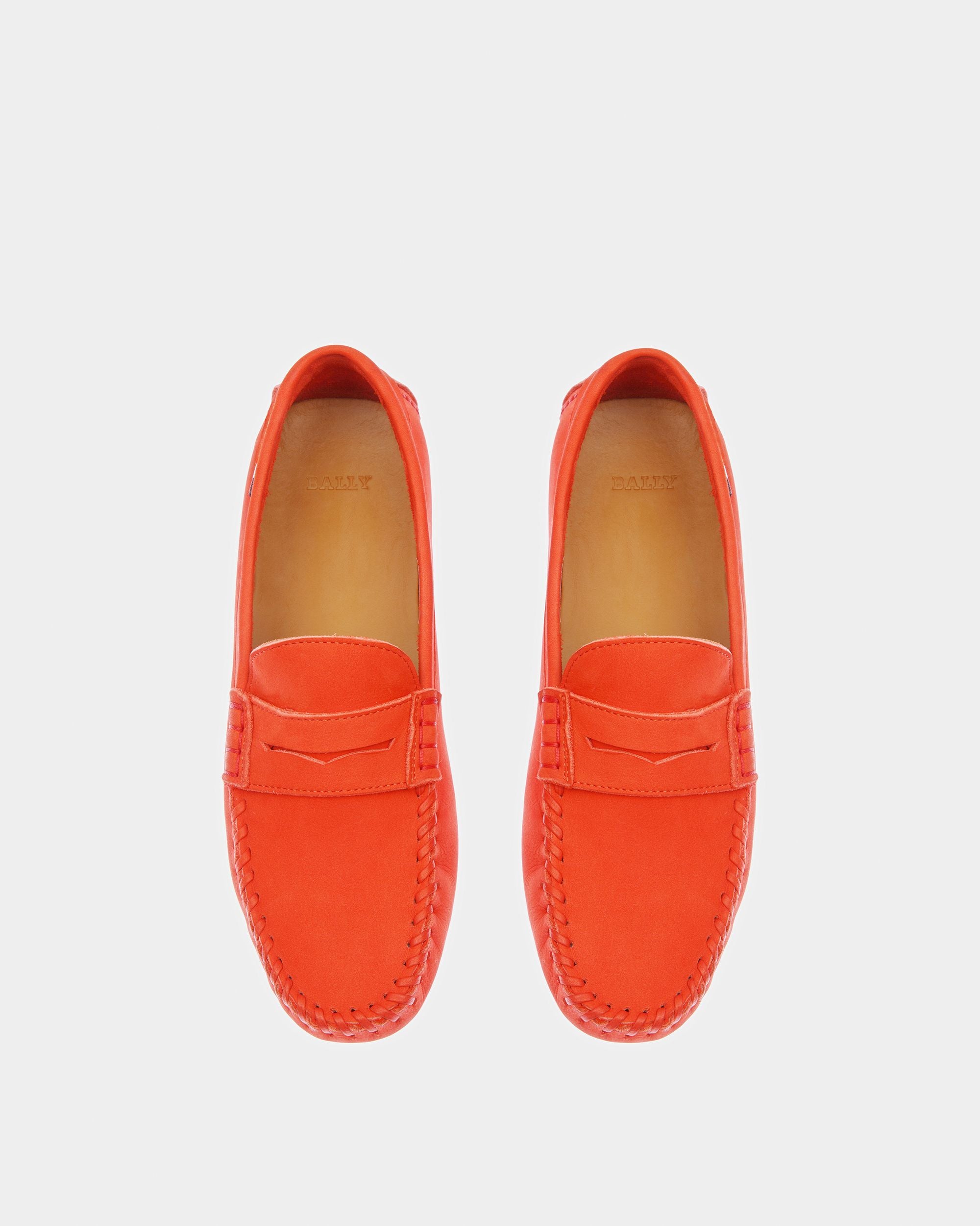 Lamby Driver-Schuhe Aus Leder In Orange - Damen - Bally - 02