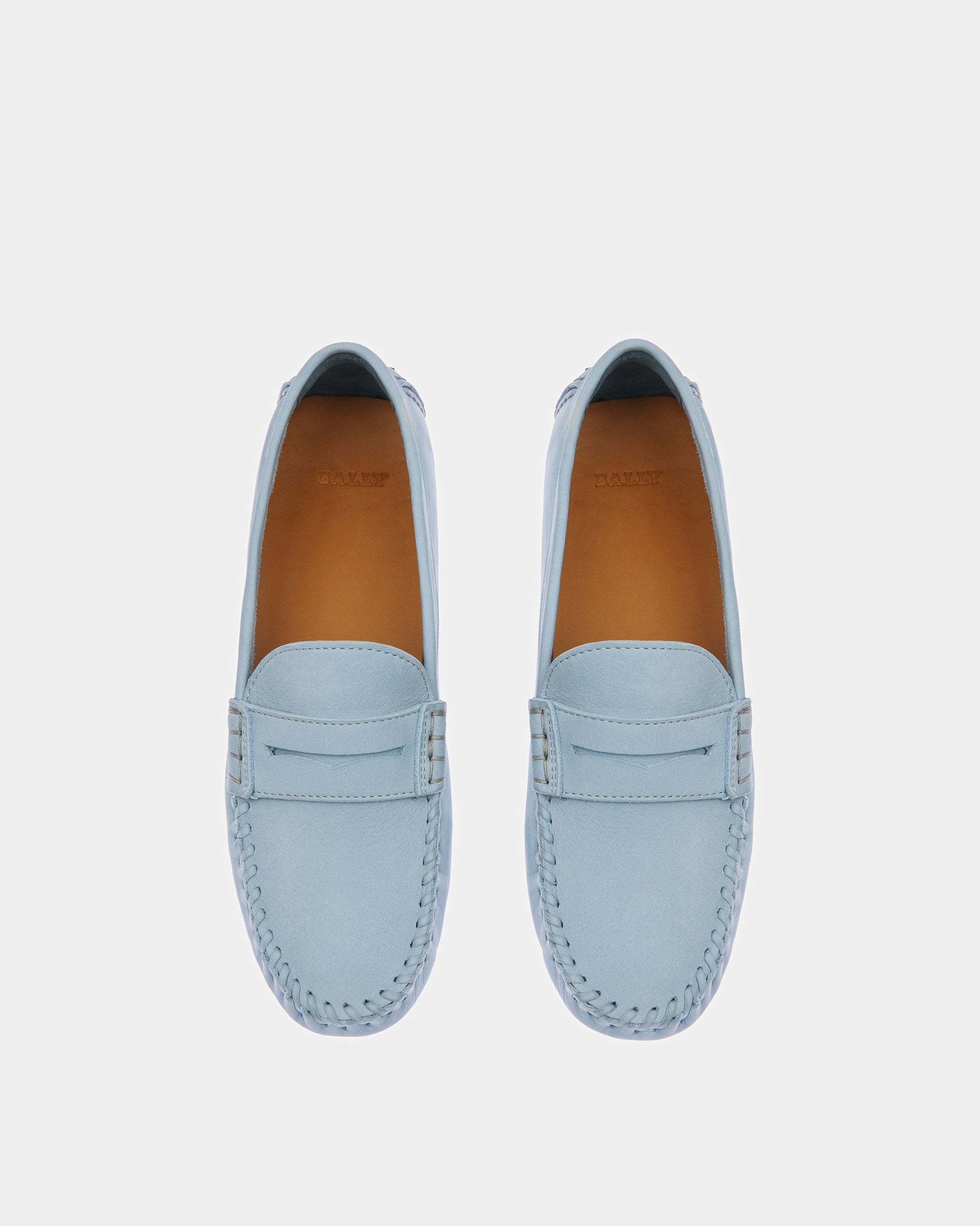 Lamby Driver-Schuhe Aus Leder In Hellblau - Damen - Bally - 02