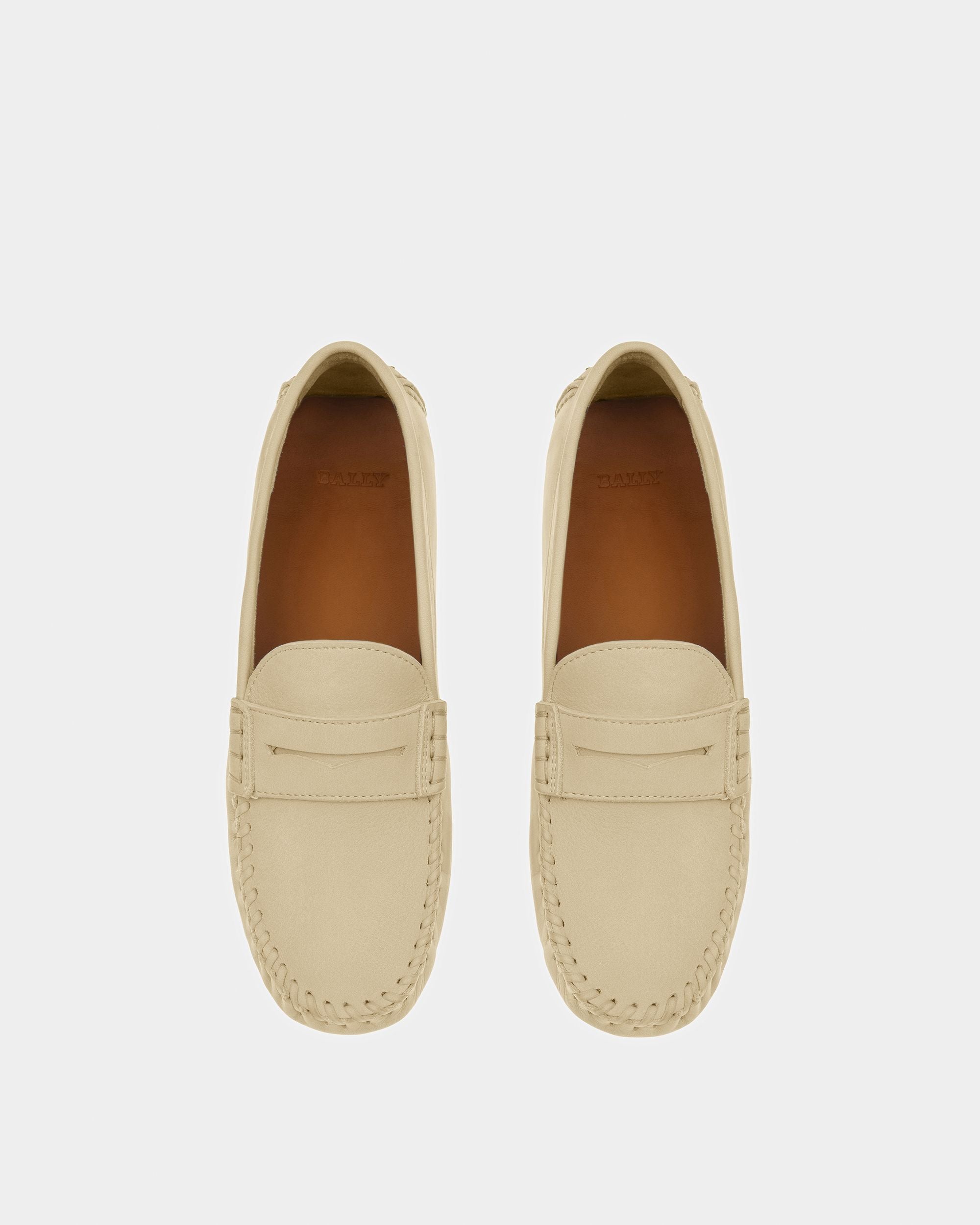 Lamby Driver-Schuhe Aus Leder In Fossil - Damen - Bally - 02