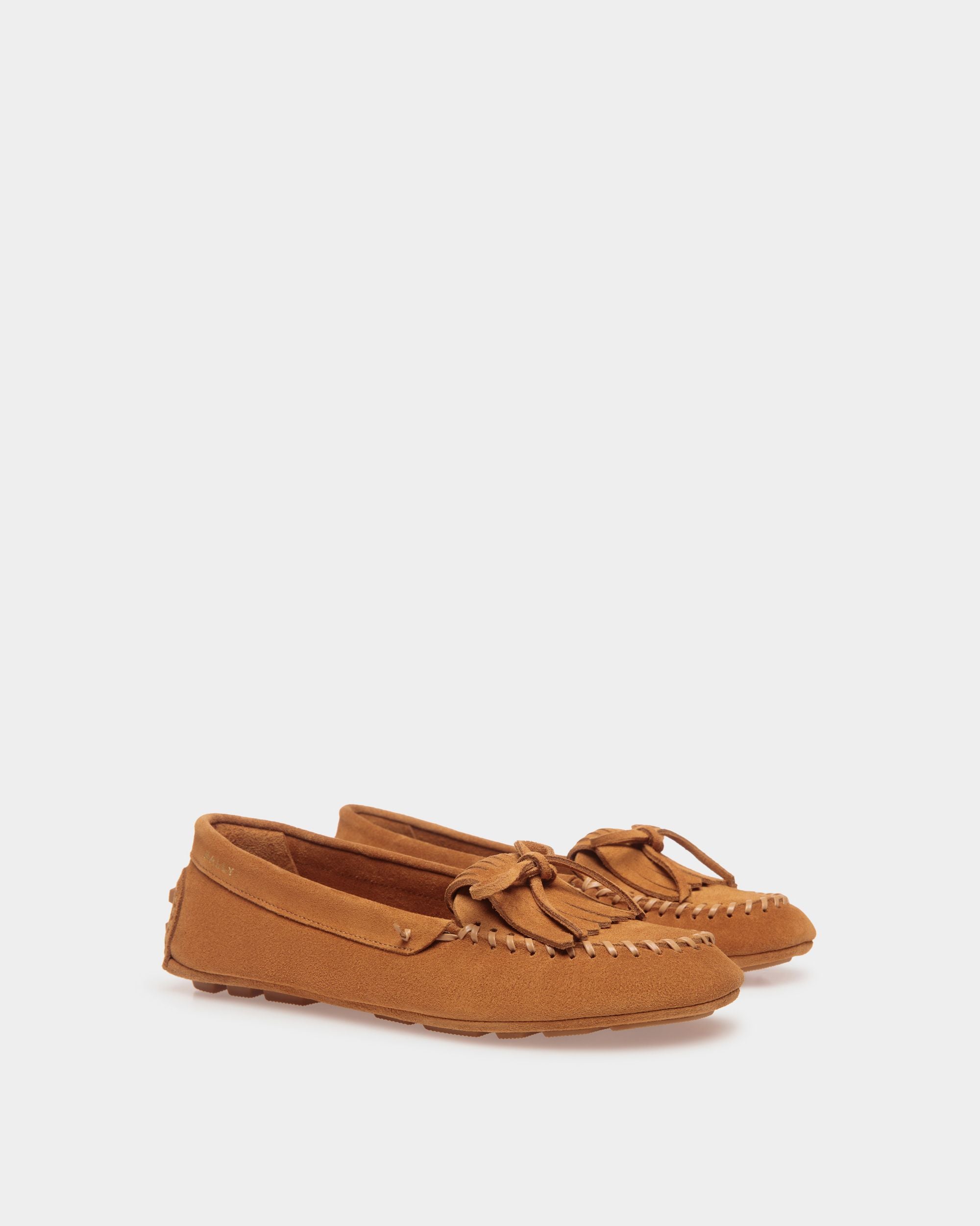 Kerbs Driver-Schuh Aus Veloursleder In Braun - Damen - Bally - 02