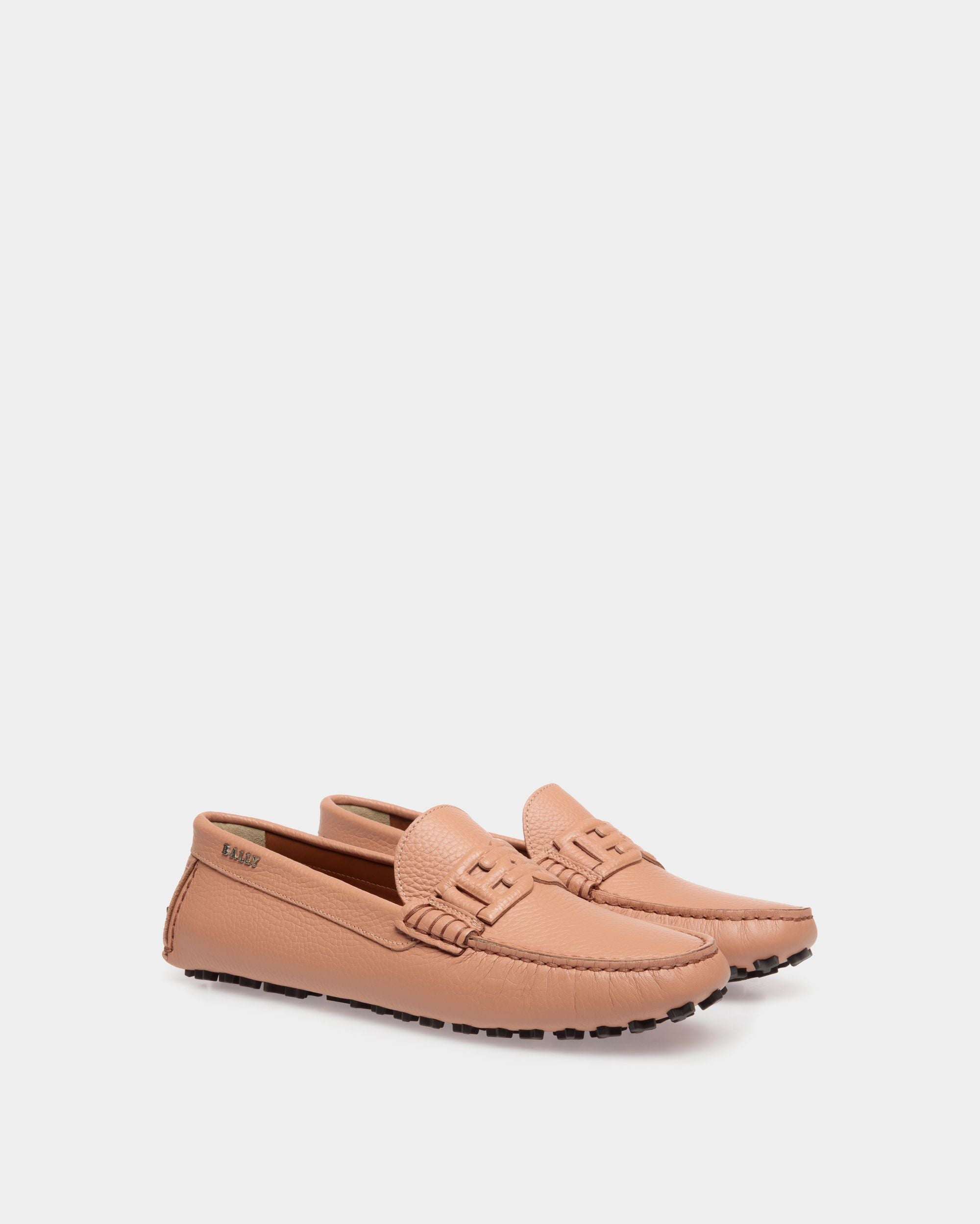 Lux Driver Drivers In Orange Leather - Damen - Bally - 02