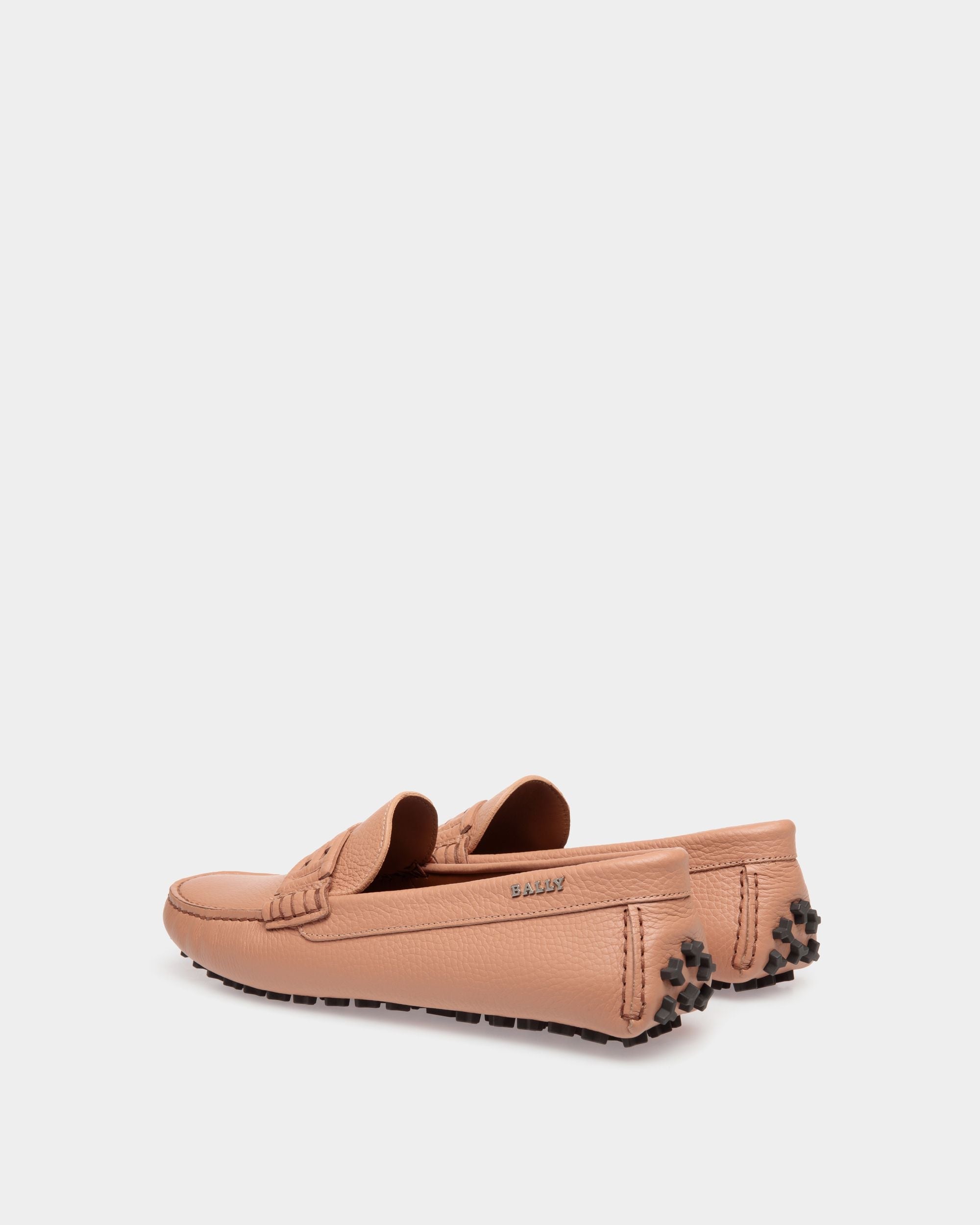 Lux Driver Drivers In Orange Leather - Damen - Bally - 03