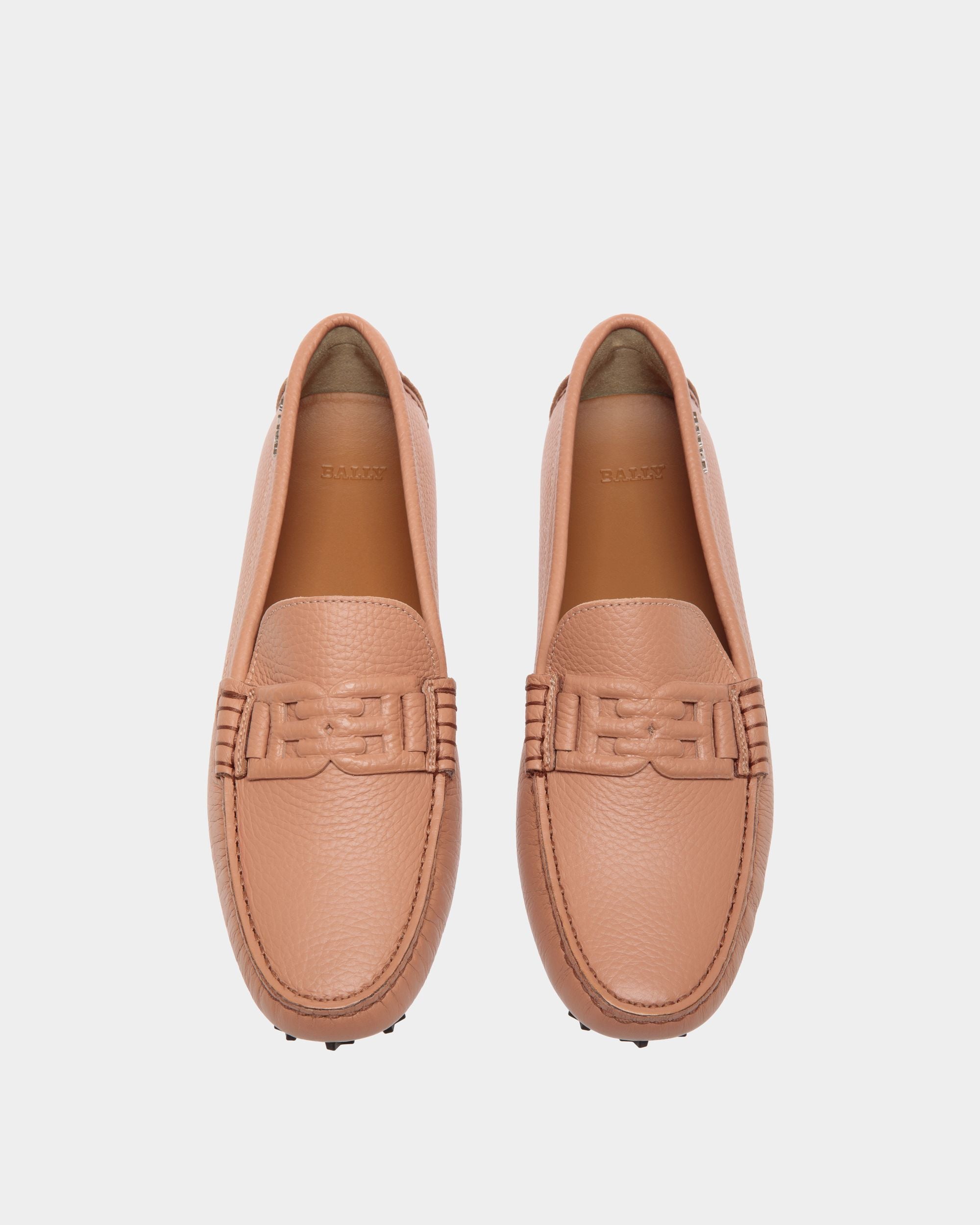 Lux Driver Drivers In Orange Leather - Damen - Bally - 04