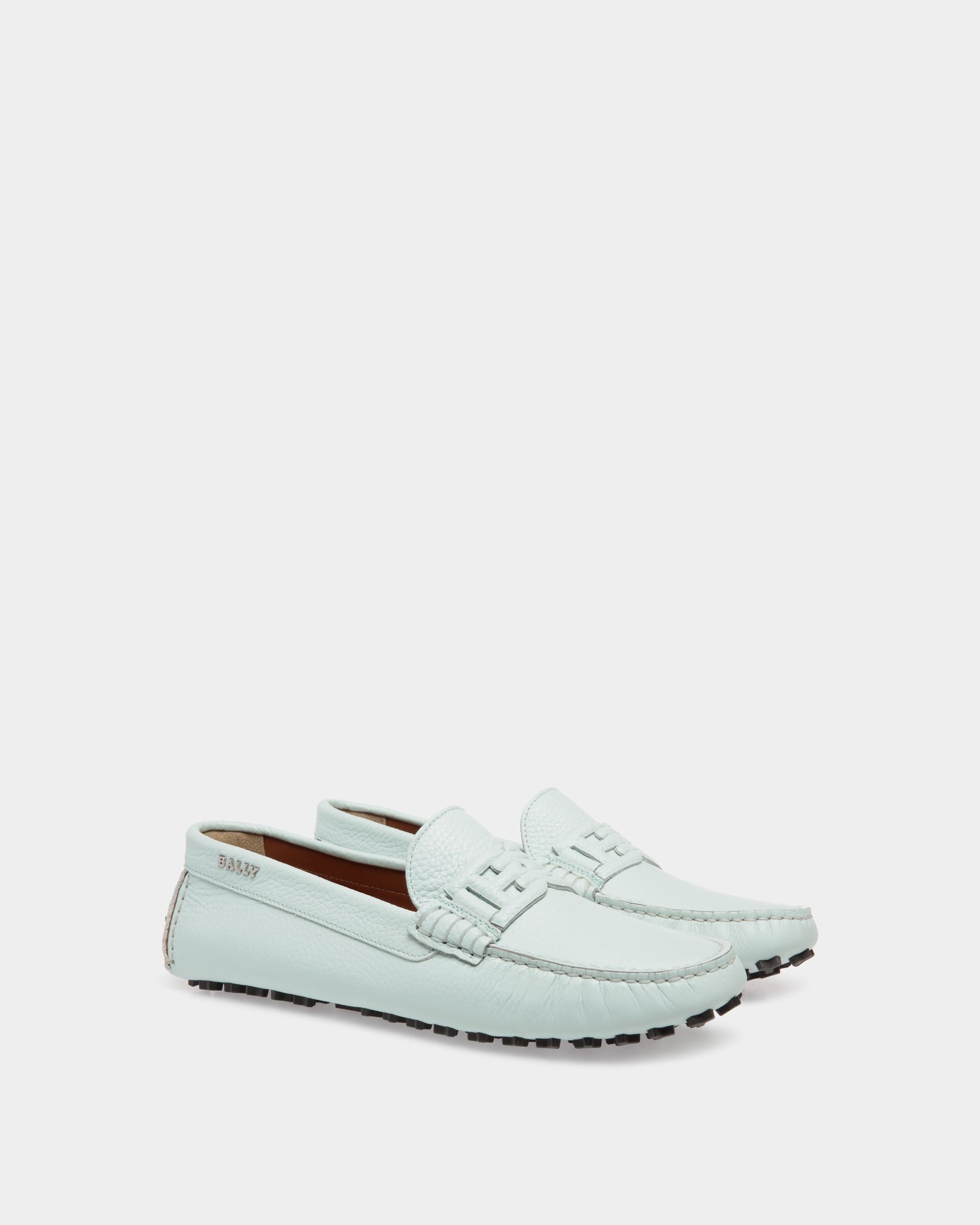 Lux Driver Drivers In Blue Leather - Damen - Bally - 02