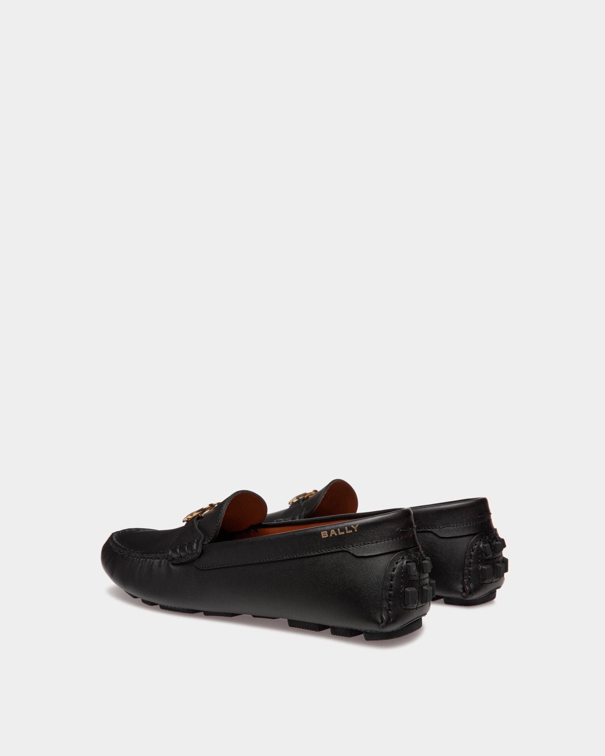 Kerbs Driver-Schuh Aus Leder In Schwarz - Damen - Bally - 03