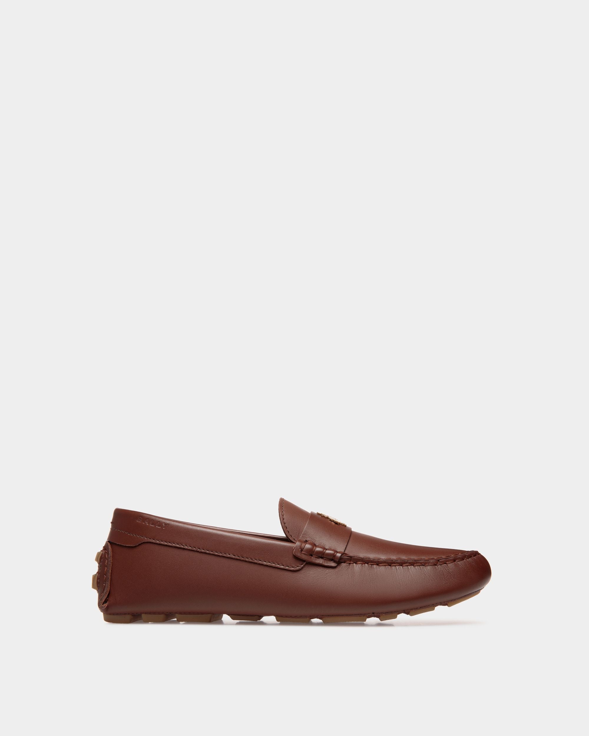 Kerbs Driver-Schuh Aus Leder In Braun - Damen - Bally - 01