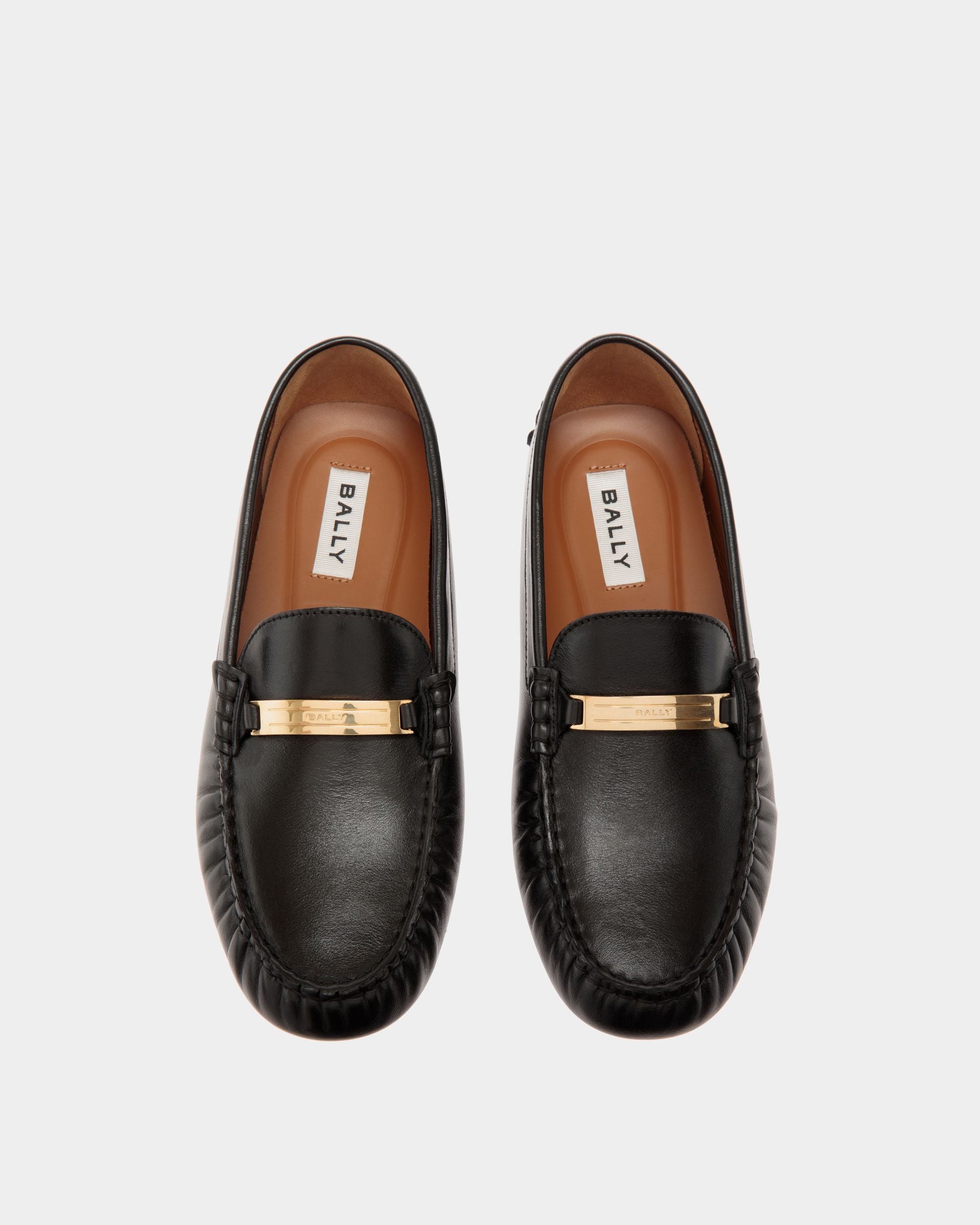 Kerbs Driver-Schuh Aus Leder In Schwarz - Damen - Bally - 04