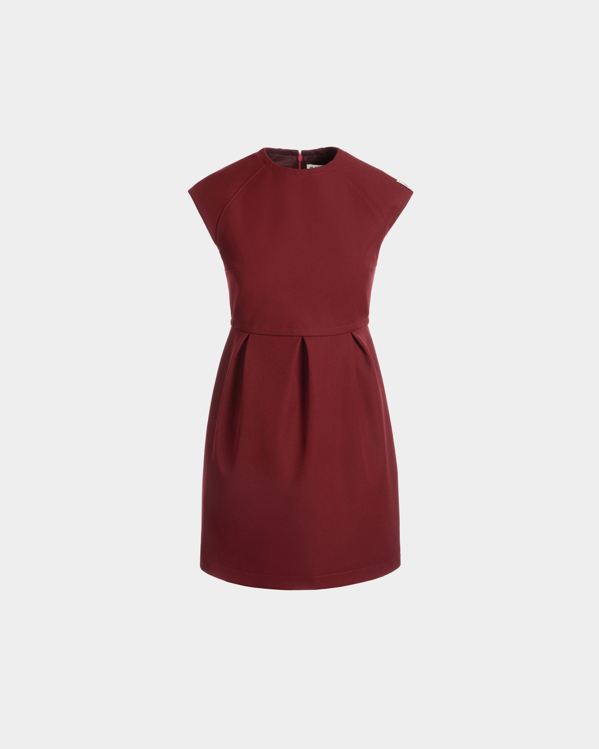 Minikleid Aus Nylon-Gabardine In Heritage Red - Damen - Bally - 01