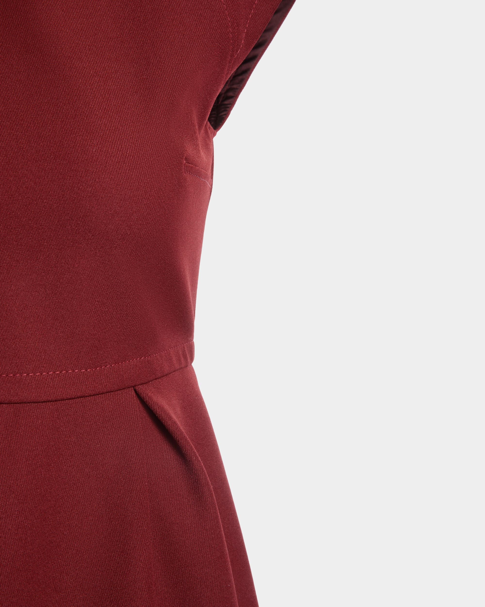 Minikleid Aus Nylon-Gabardine In Heritage Red - Damen - Bally - 04