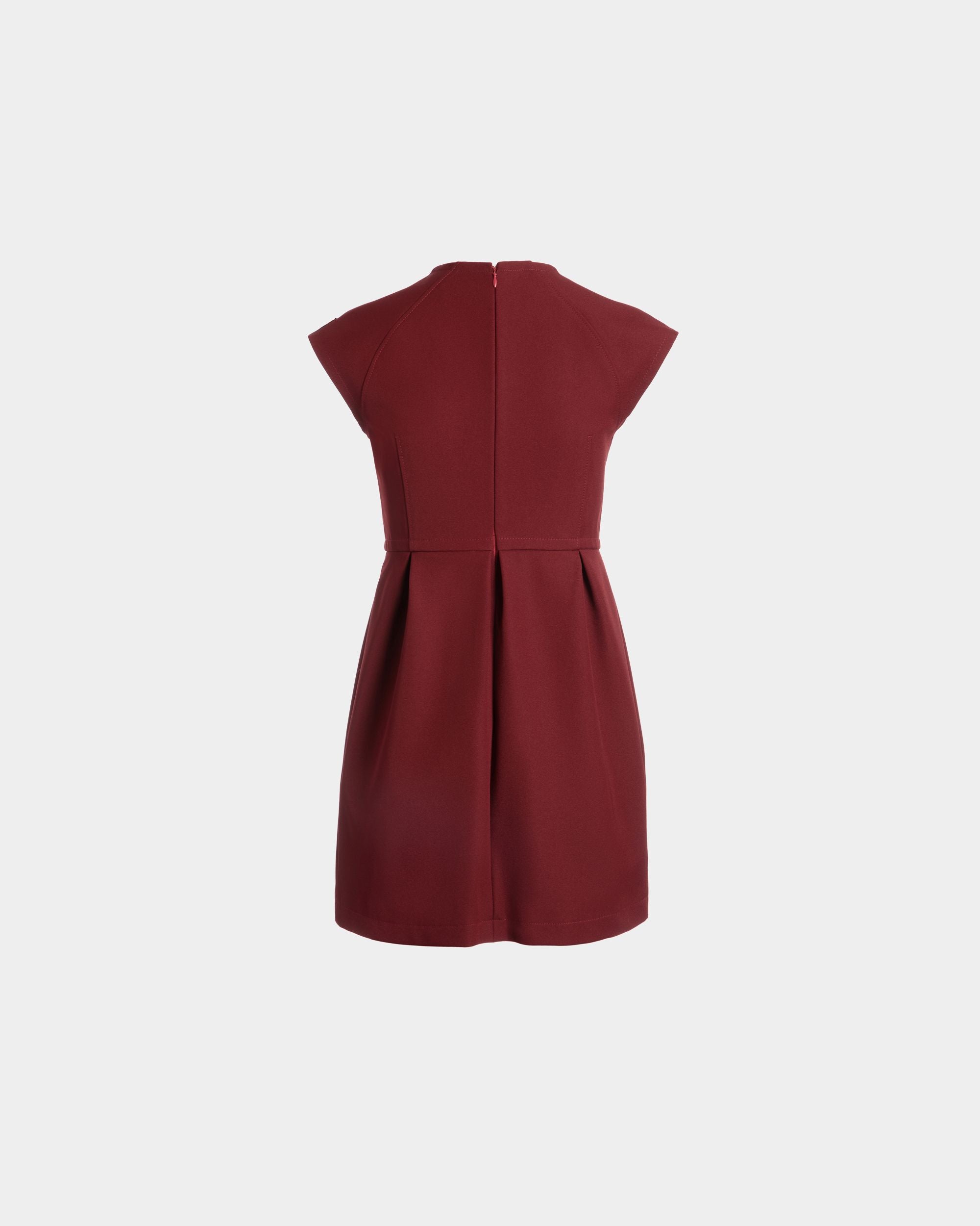 Minikleid Aus Nylon-Gabardine In Heritage Red - Damen - Bally - 07