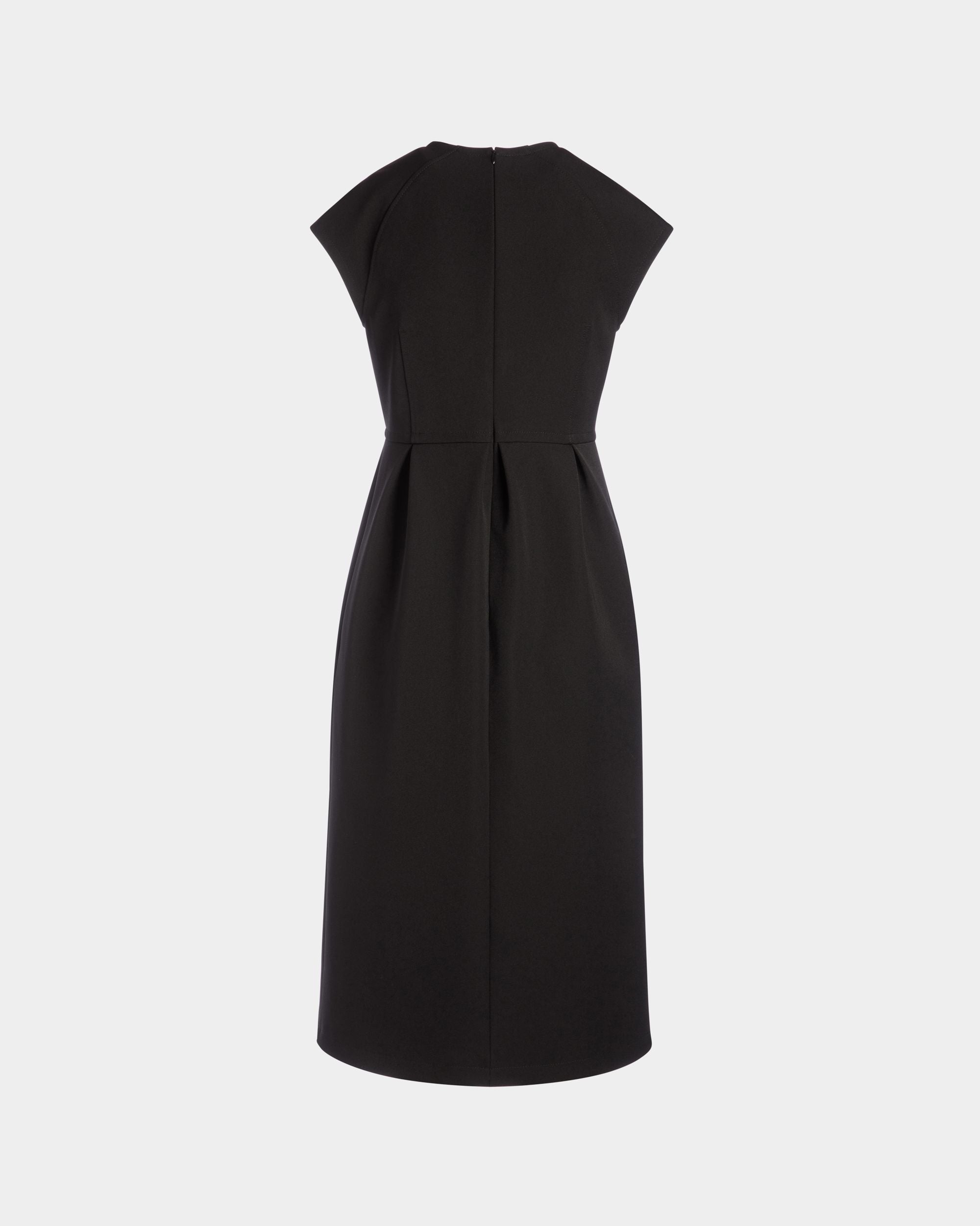 Midikleid Aus Nylon-Gabardine In Schwarz - Damen - Bally - 05