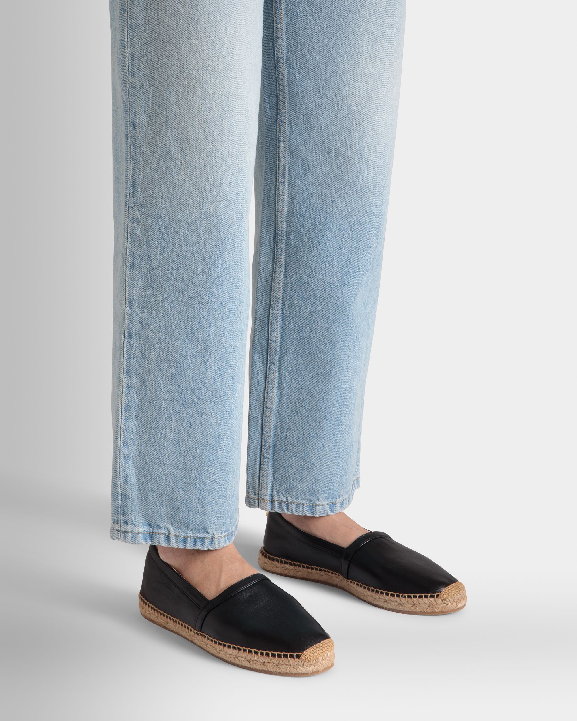 Urdy Espadrilles Aus Nappaleder In Schwarz - Damen - Bally - 02