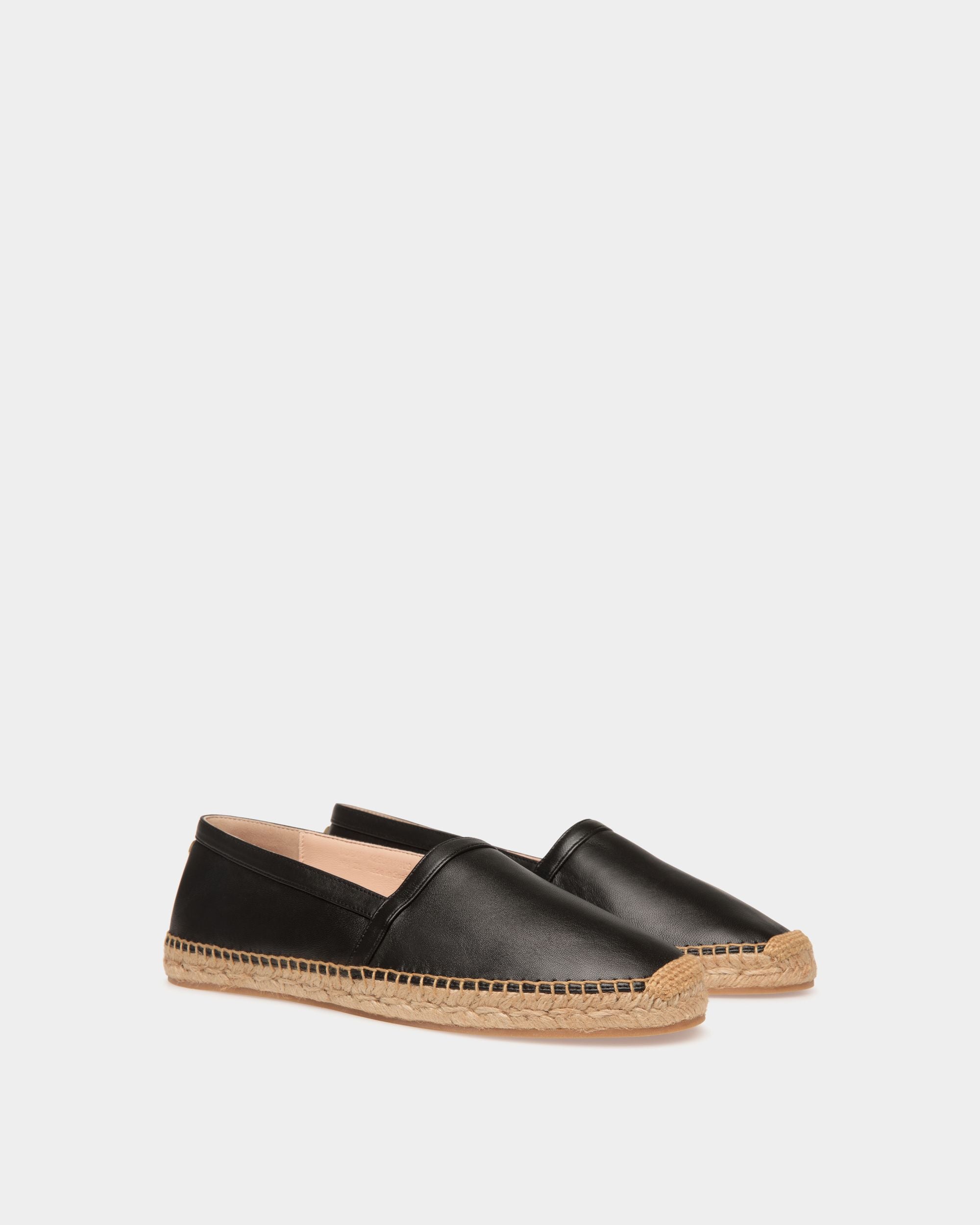 Urdy Espadrilles Aus Nappaleder In Schwarz - Damen - Bally - 03