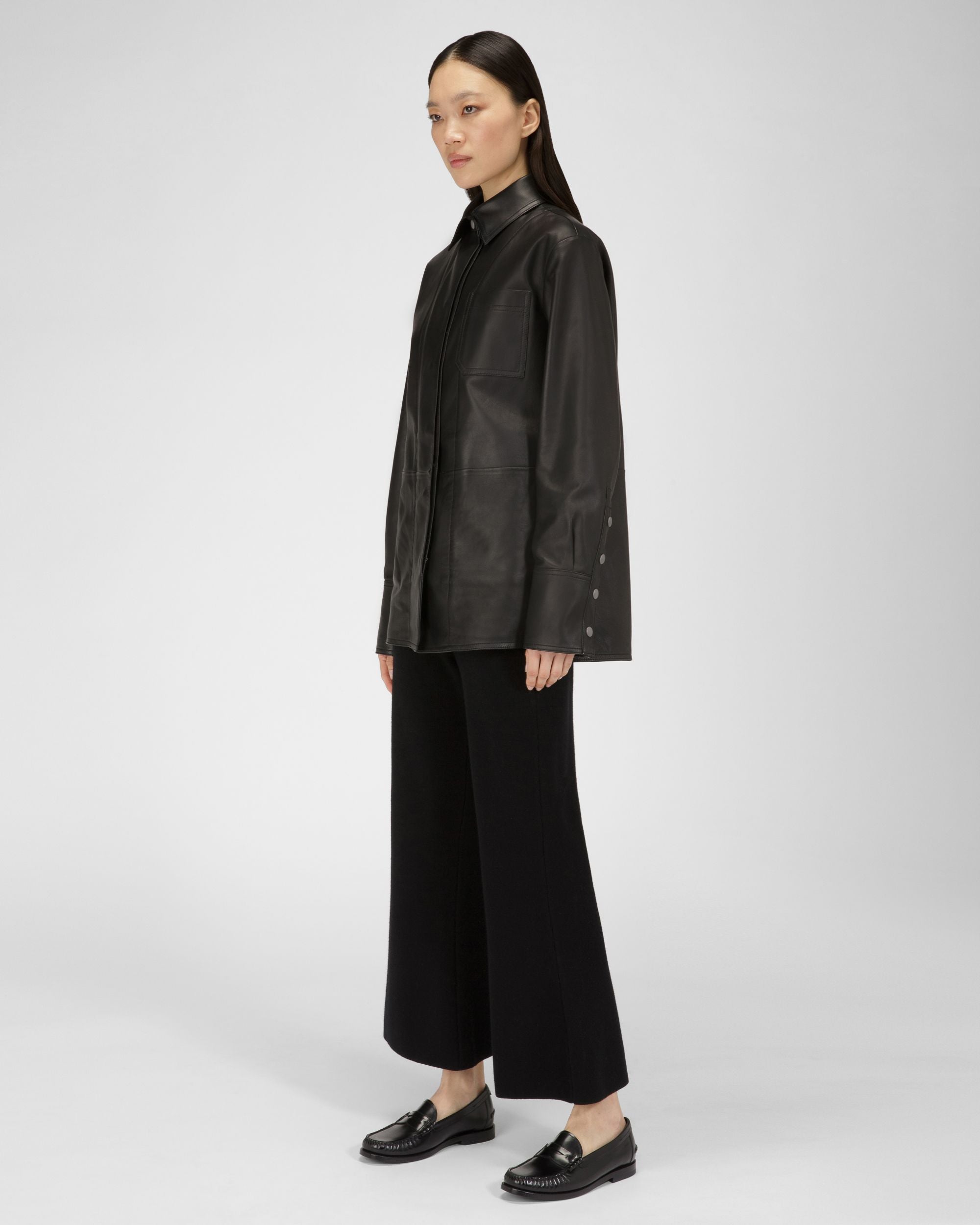 Coelo Mokassins Aus Schwarzem Leder - Damen - Bally - 07