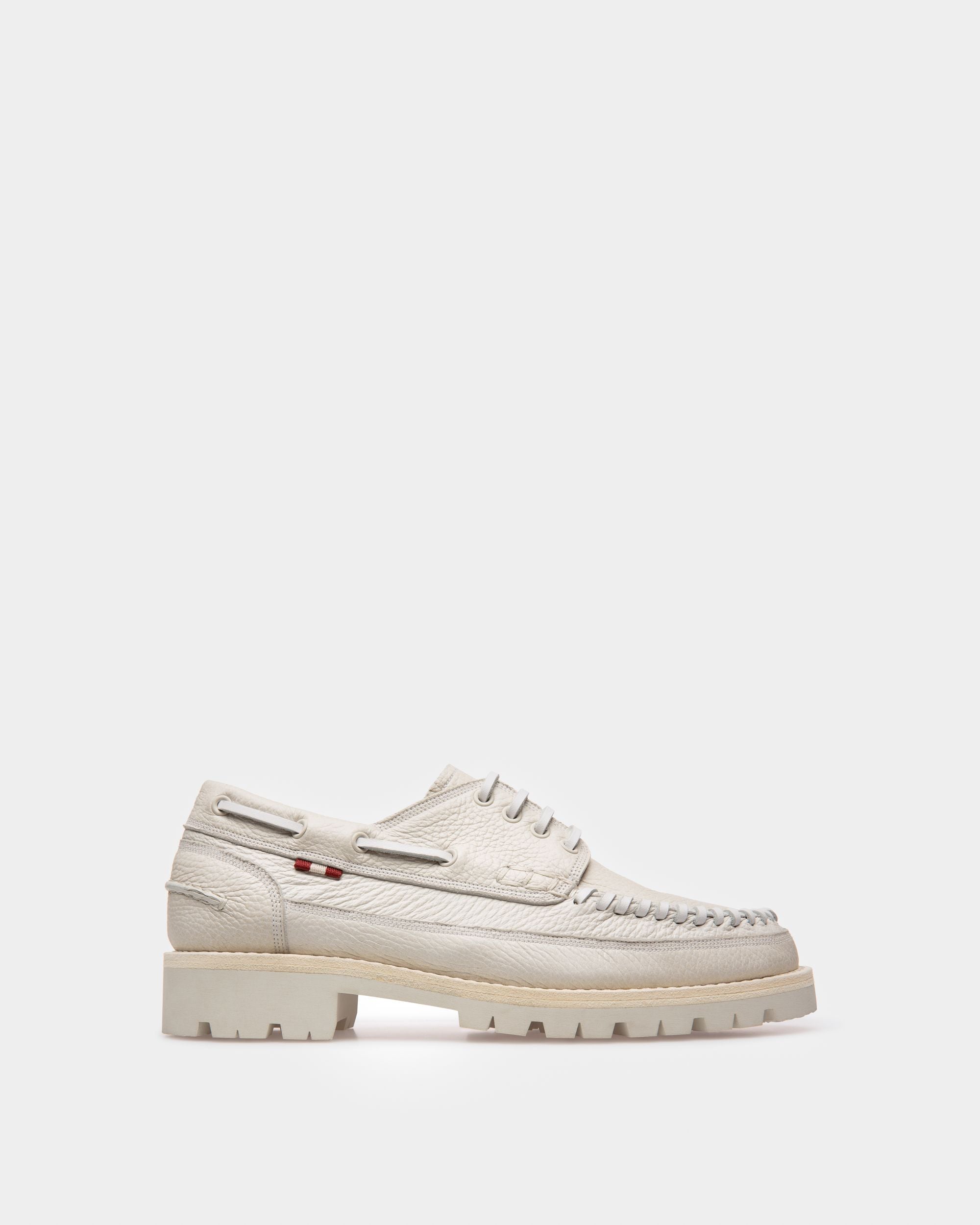 Trendal Mokassins Aus Mattweissem Leder - Damen - Bally - 01