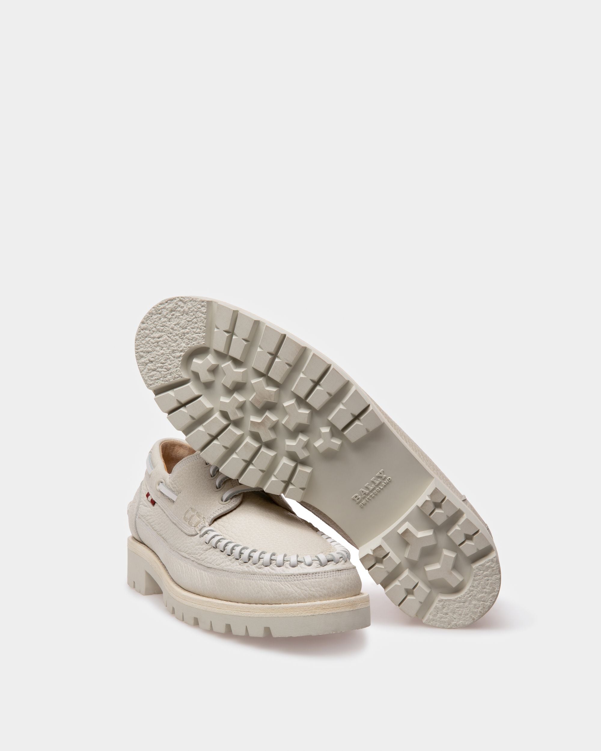 Trendal Mokassins Aus Mattweissem Leder - Damen - Bally - 04