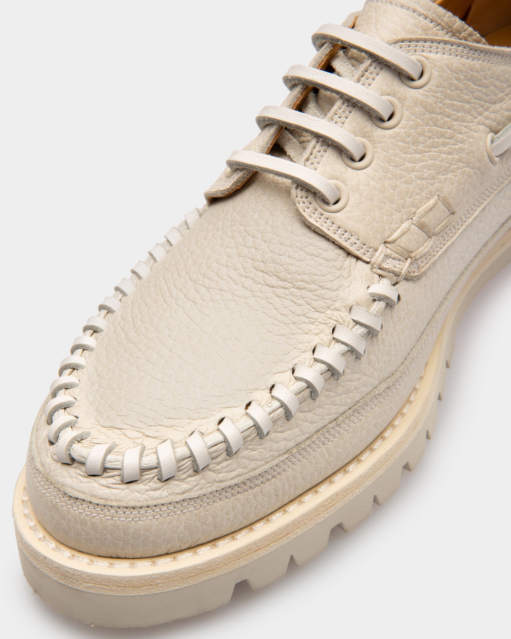 Trendal Mokassins Aus Mattweissem Leder - Damen - Bally - 05