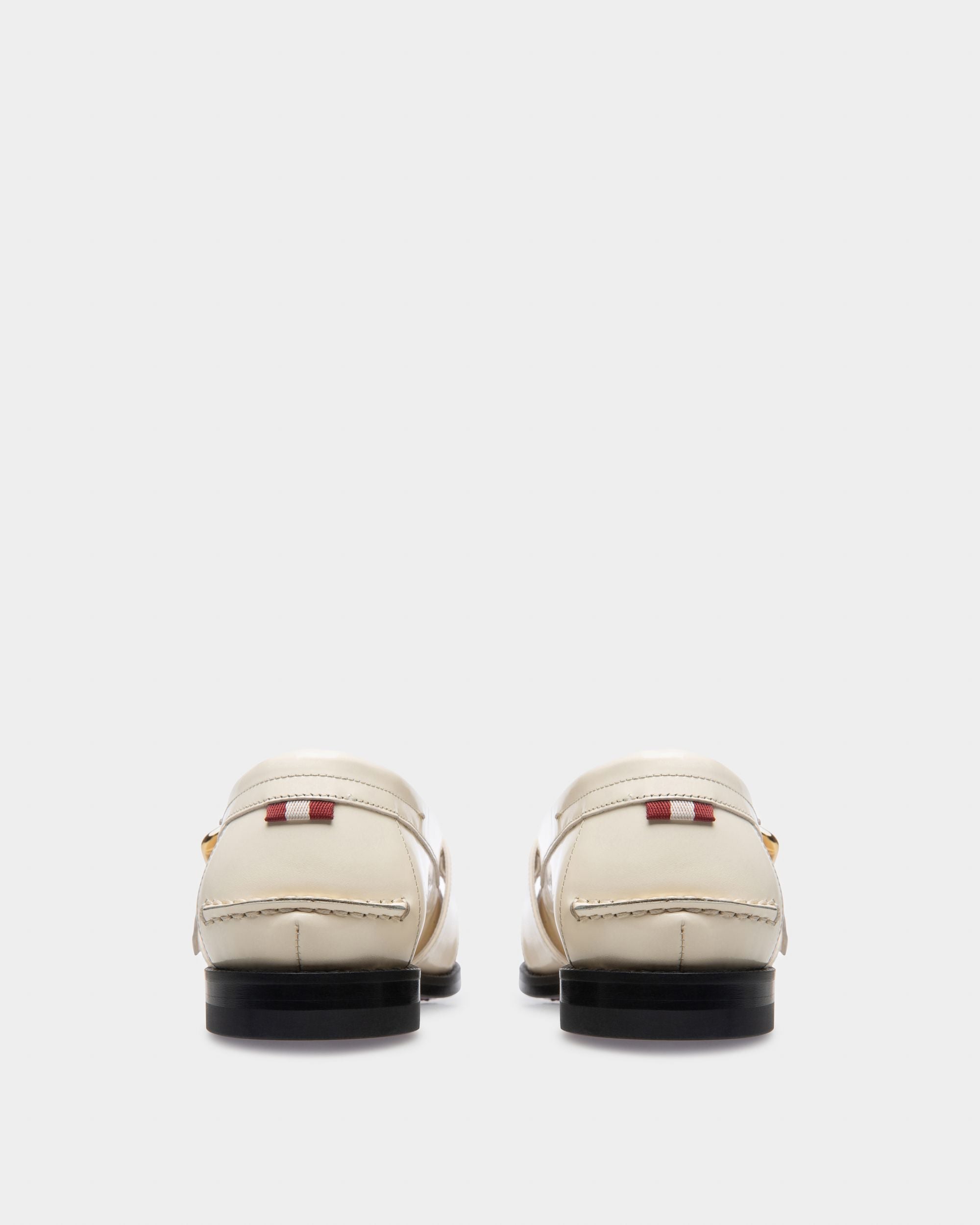Calya Mokassins Aus Elfenbeinfarbenem Leder - Damen - Bally - 04