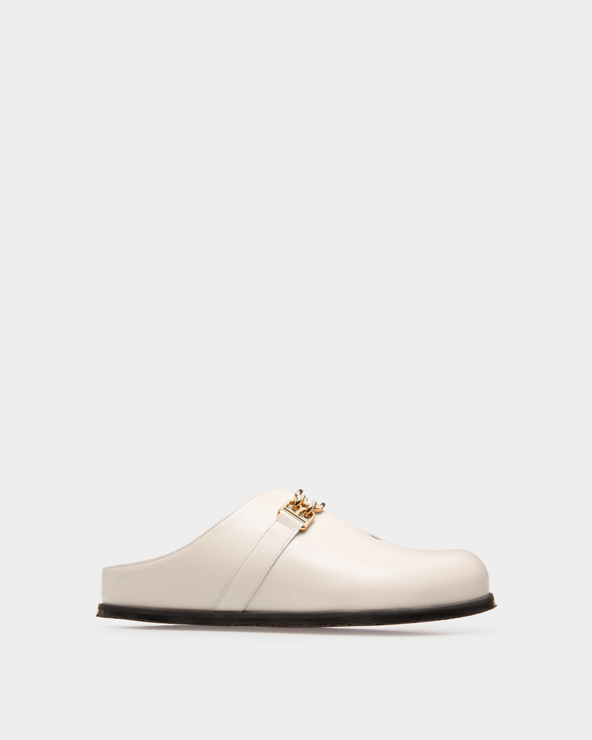 Francine Slipper Aus Elfenbeinfarbenem Leder - Damen - Bally - 01