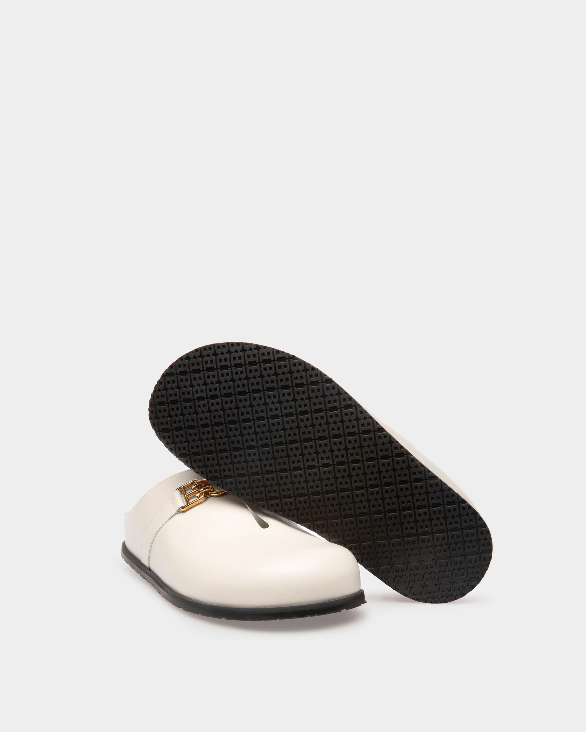 Francine Slipper Aus Elfenbeinfarbenem Leder - Damen - Bally - 05