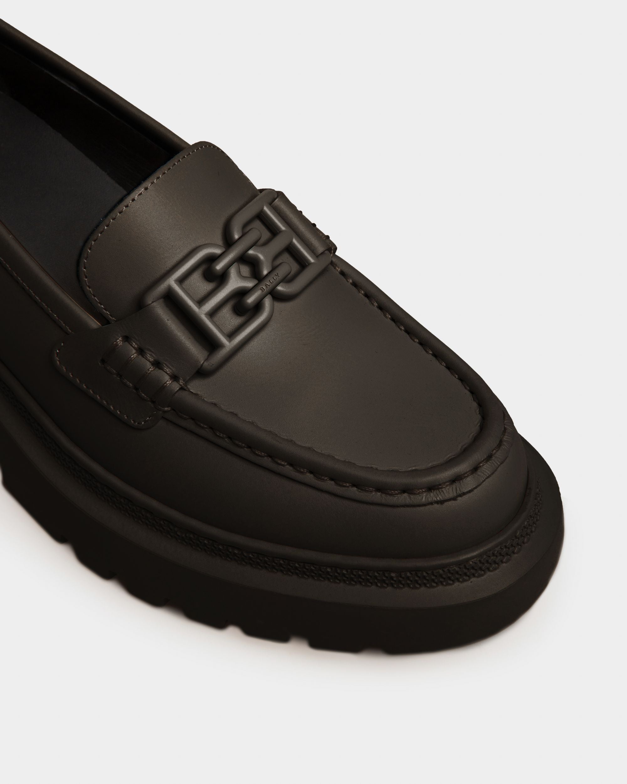 Gioia Flat Mokassins Aus Schwarzem Leder - Damen - Bally - 05