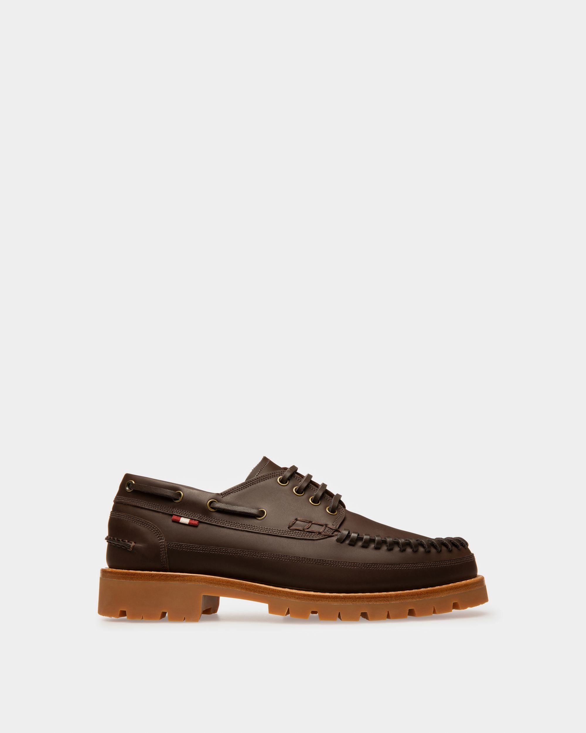 Tristan Mokassins Aus Braunem Leder - Damen - Bally - 01