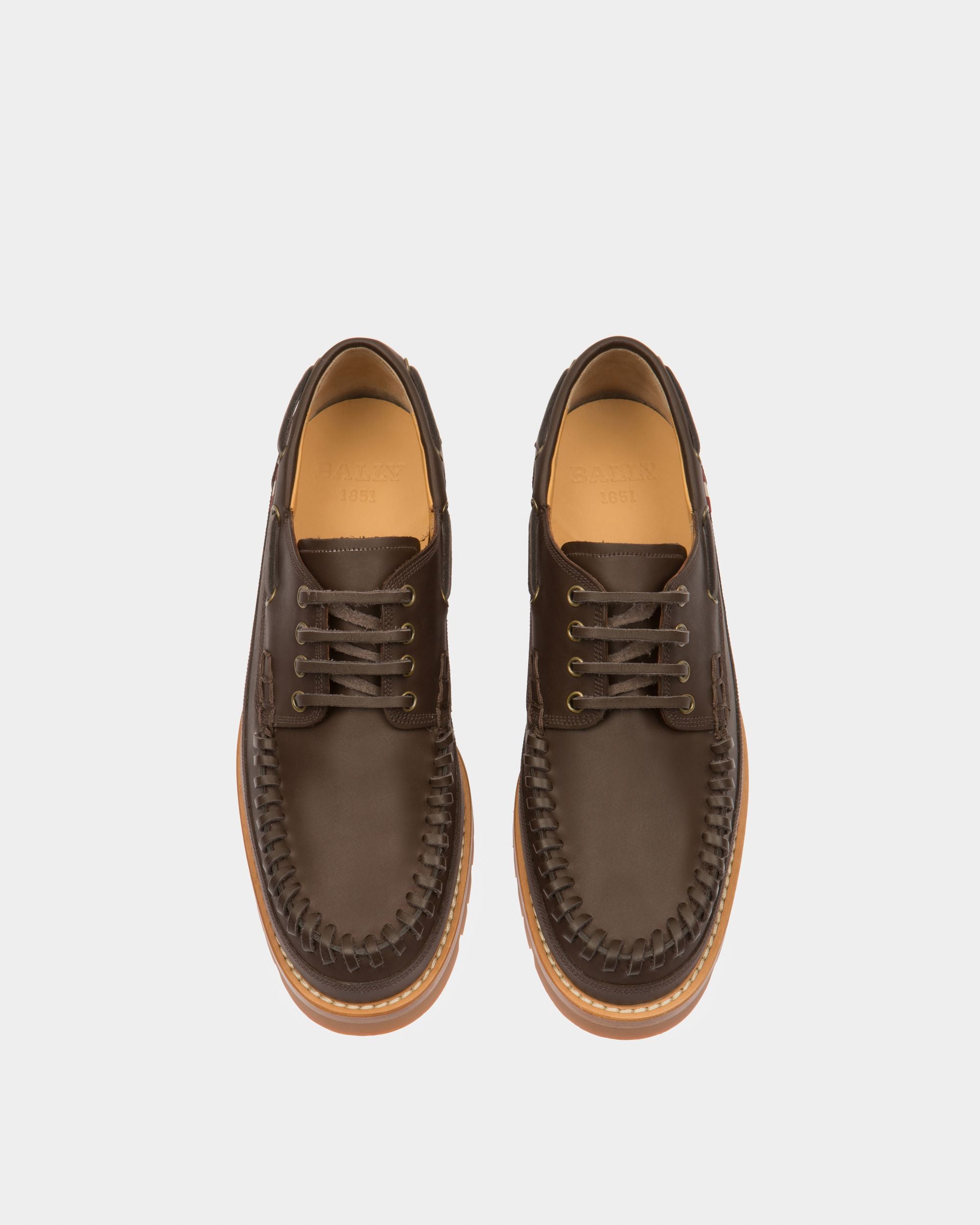 Tristan Mokassins Aus Braunem Leder - Damen - Bally - 02