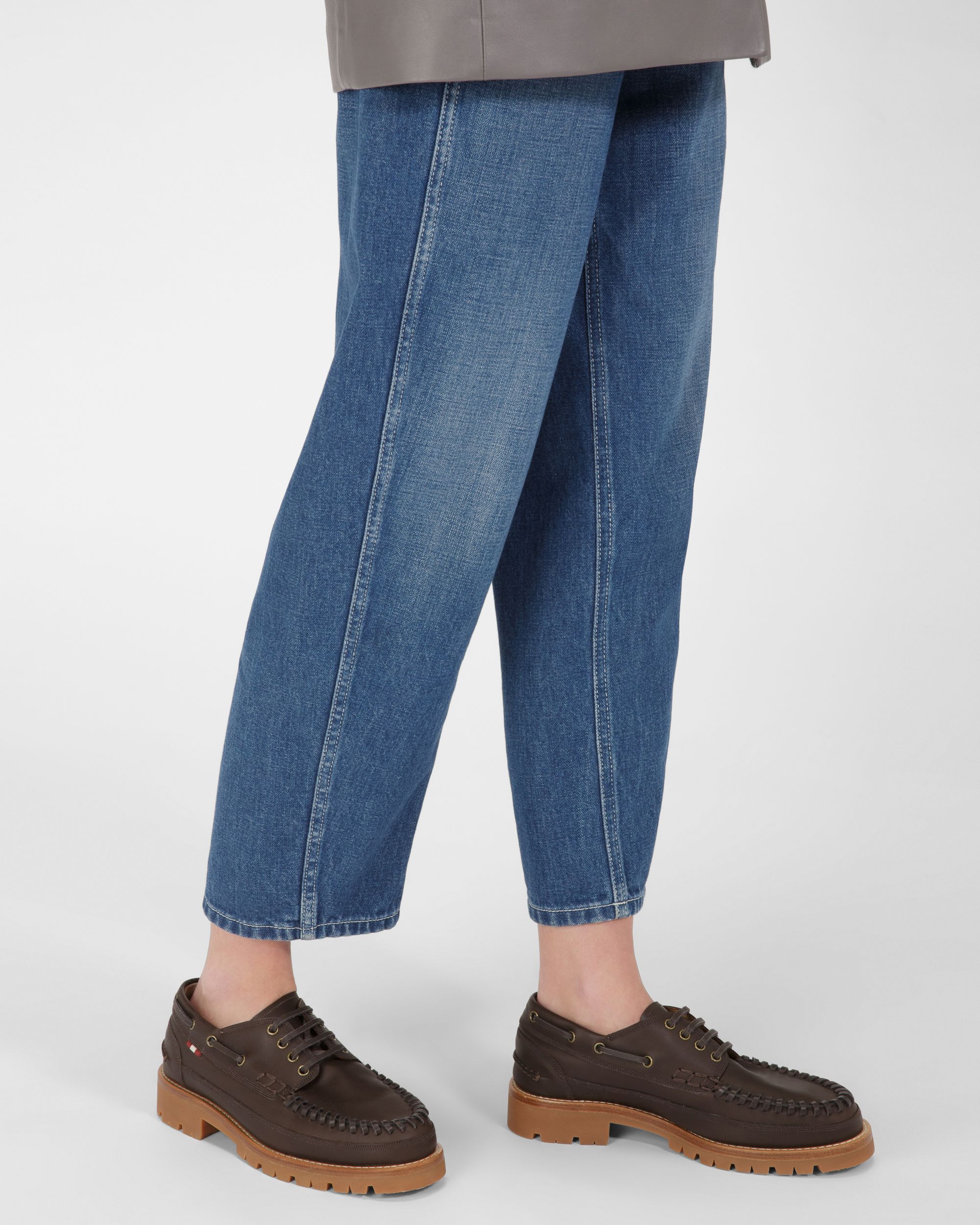 Tristan Mokassins Aus Braunem Leder - Damen - Bally - 03