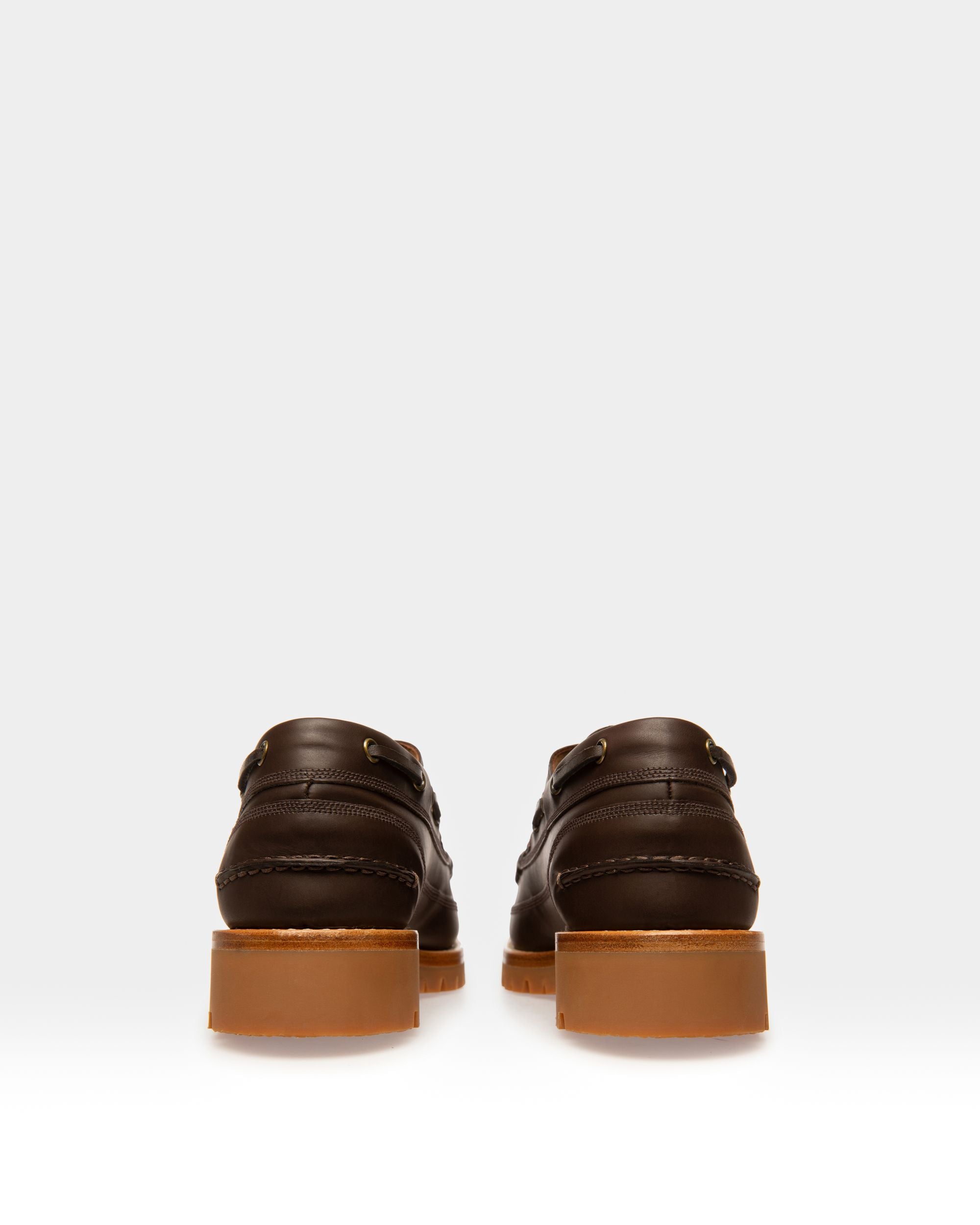 Tristan Mokassins Aus Braunem Leder - Damen - Bally - 04