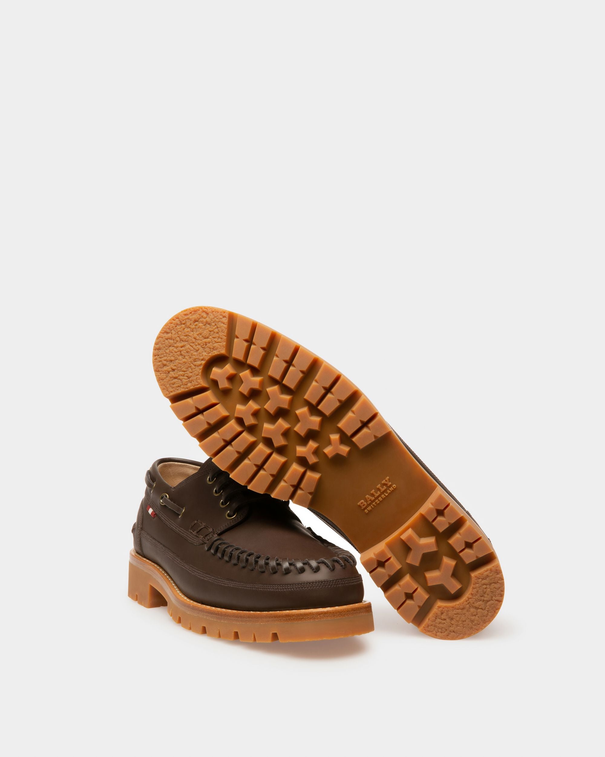 Tristan Mokassins Aus Braunem Leder - Damen - Bally - 05