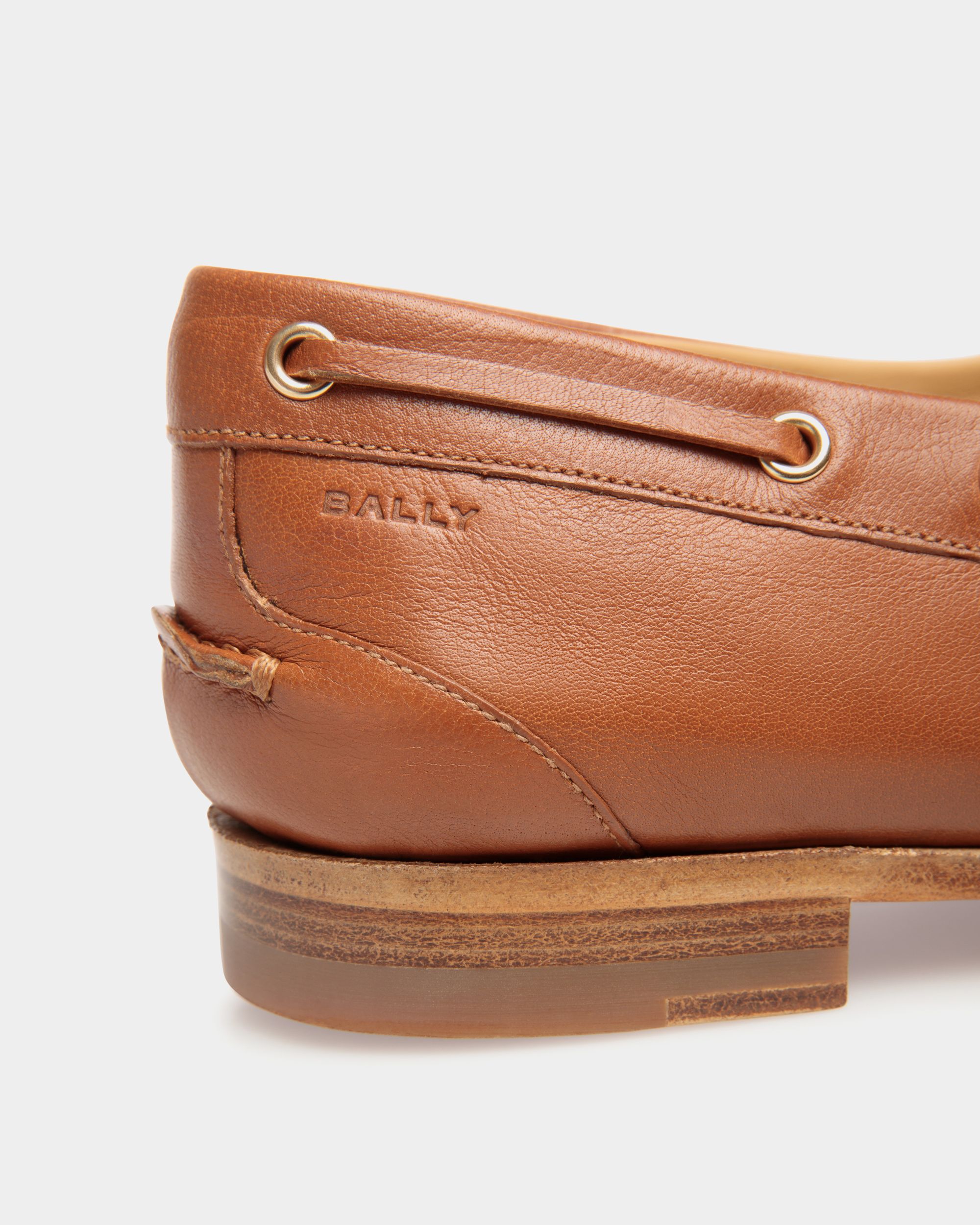 Plume Mokassin Aus Braunem Leder - Damen - Bally - 06