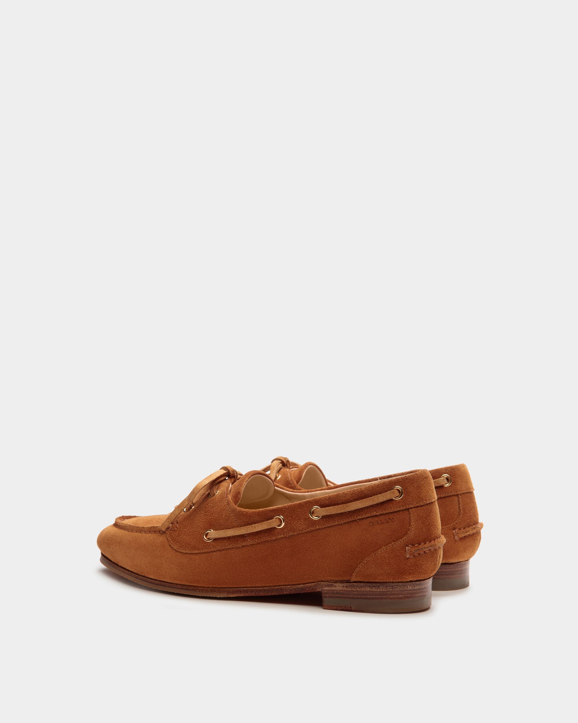 Plume Mokassin Aus Braunem Veloursleder - Damen - Bally - 03