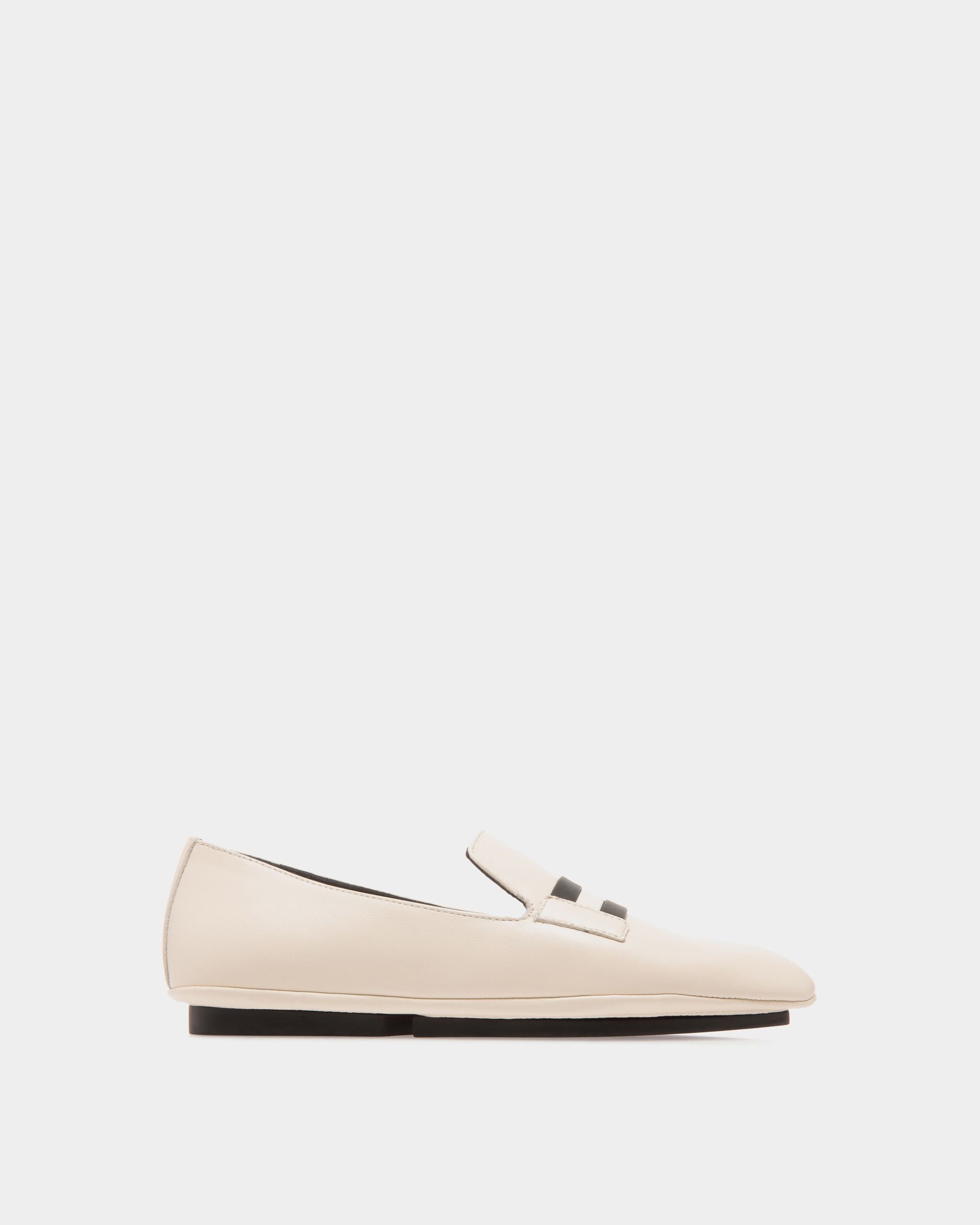 Slipper In White Leather - Damen - Bally - 01