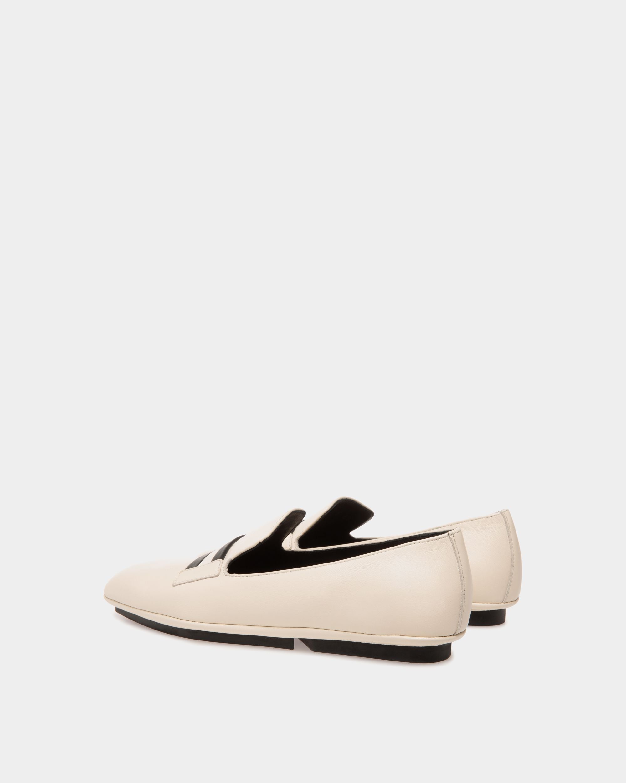 Slipper In White Leather - Damen - Bally - 03